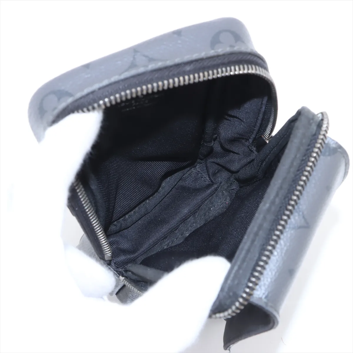Monogram Eclipse Double Phone Pouch M81321 Black (RFID detected) — view 6