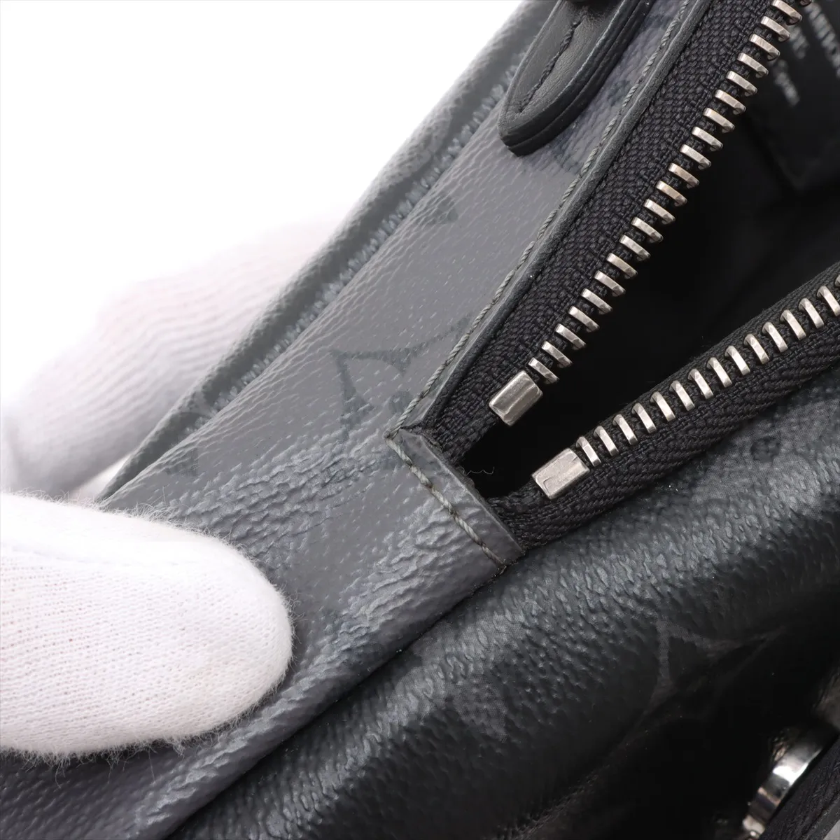 Monogram Eclipse Double Phone Pouch M81321 Black (RFID detected) — view 10