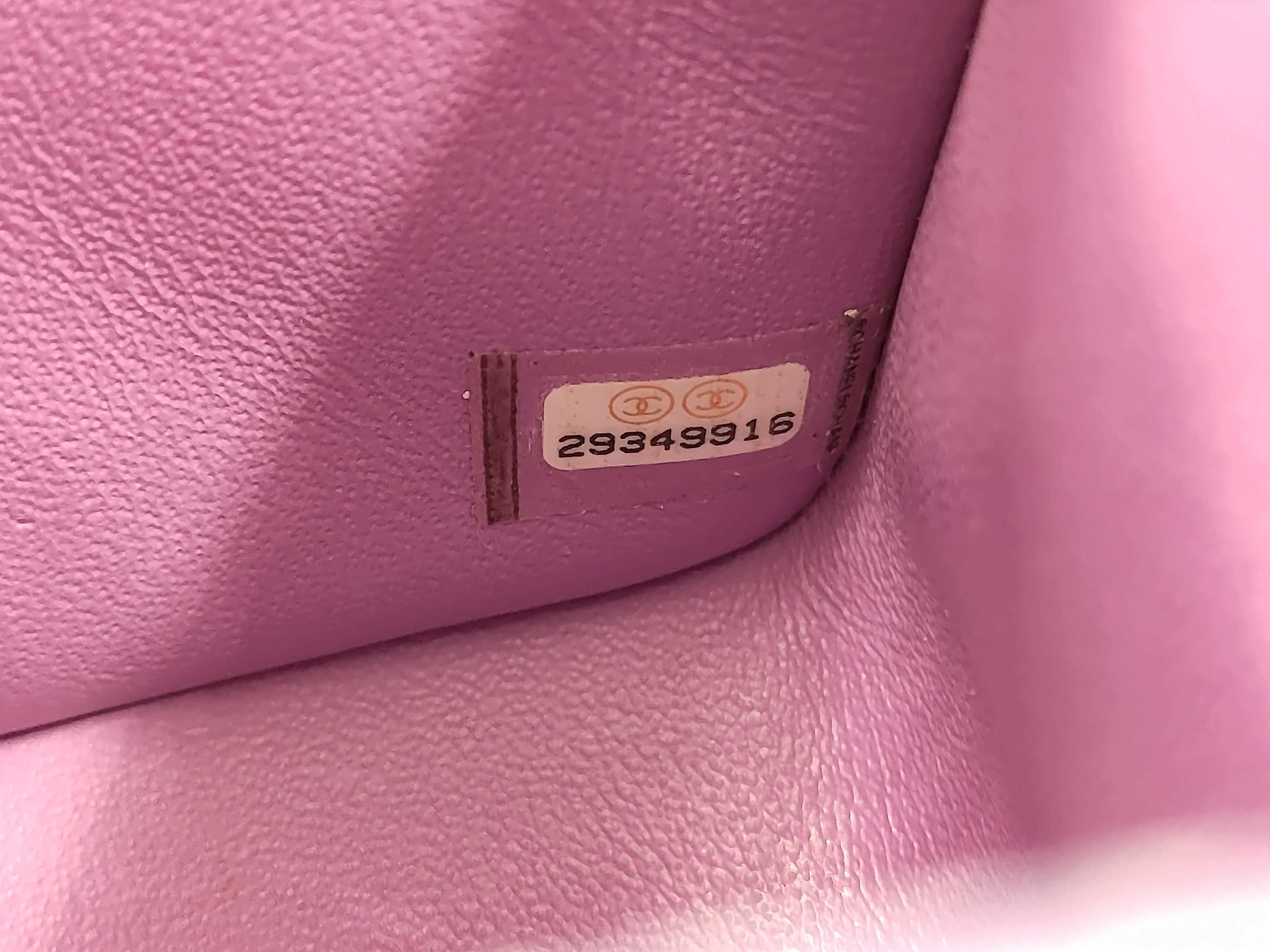 Lambskin Purple Mini Matelassé Shoulder Bag (Serial Number 29) — view 11