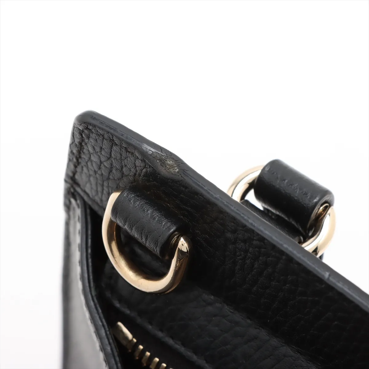 Soho Leather 2-Way Handbag, Black, 607722 (Outlet) — view 11