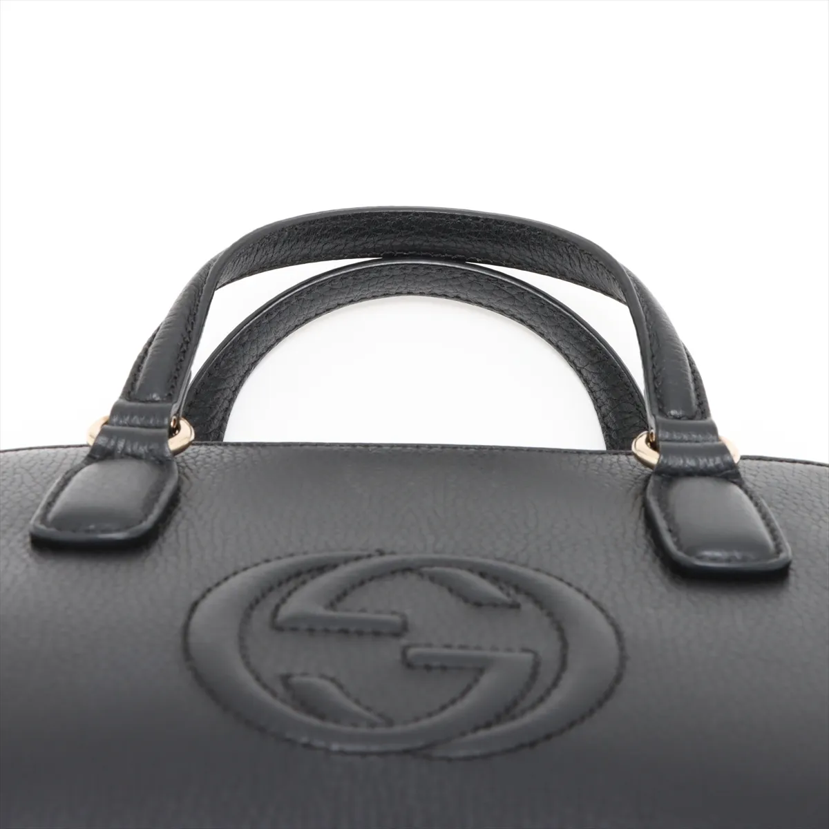 Soho Leather 2-Way Handbag, Black, 607722 (Outlet) — view 6