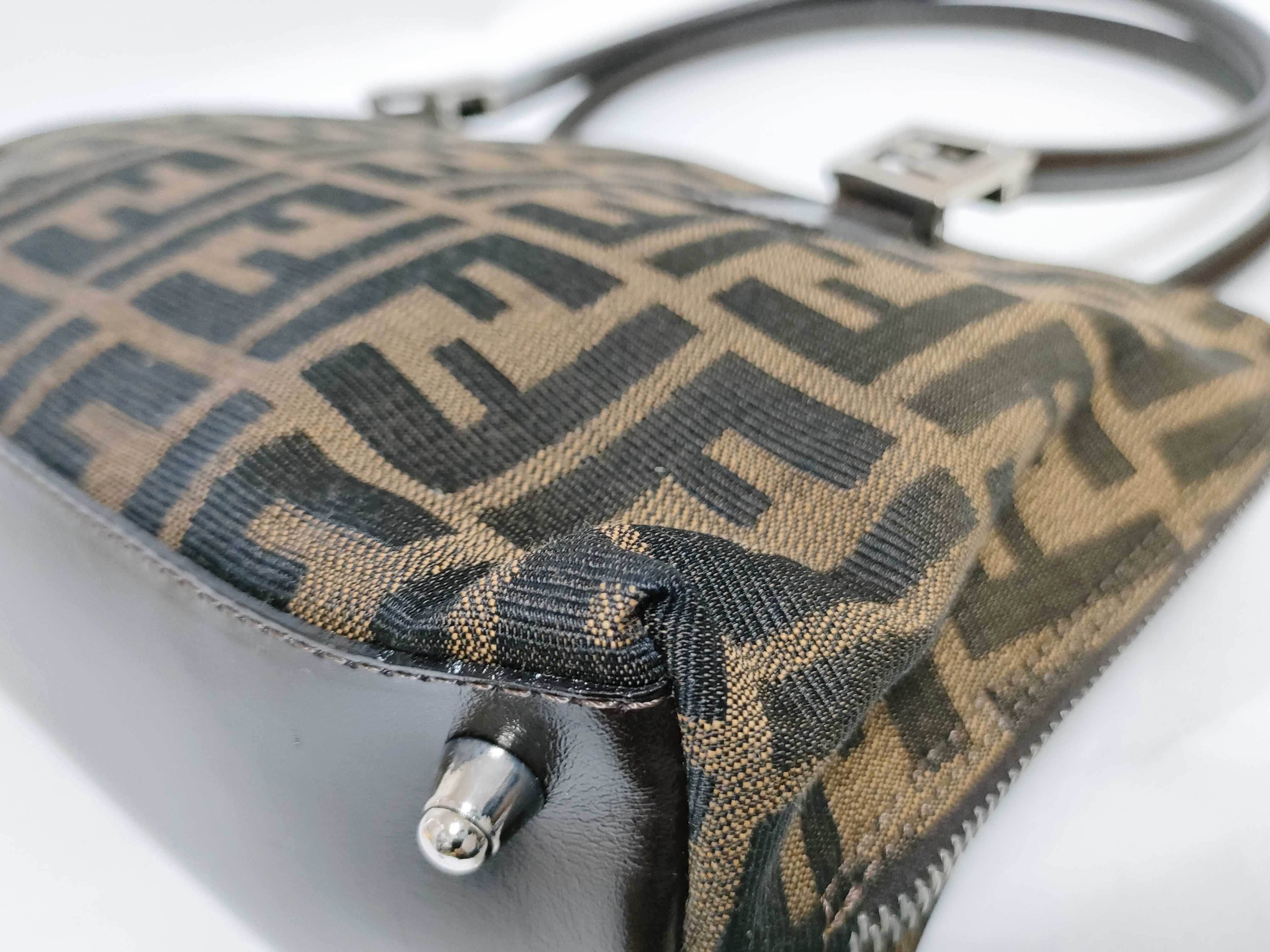 Zucca pattern Fendi handbag tote bag Zucca bag card tag handbag — view 7