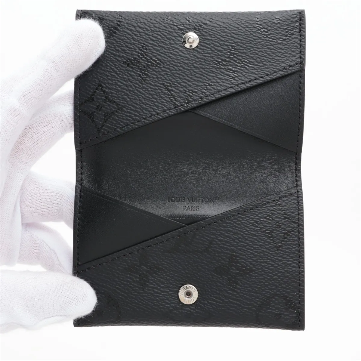 Monogram Midnight Portecarte Slim M26733 Black Card Case (RFID detected) — view 3