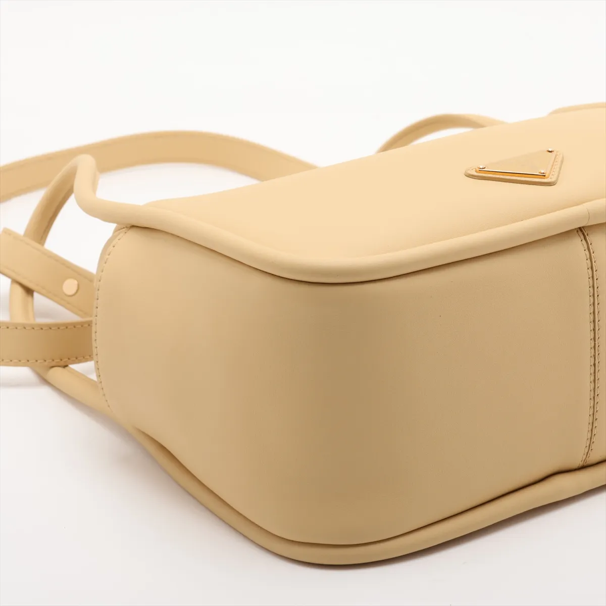 Darling Leather 2-Way Handbag, Yellow — view 4
