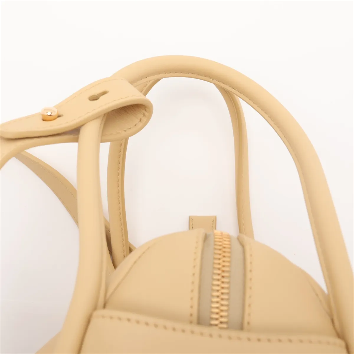Darling Leather 2-Way Handbag, Yellow — view 6