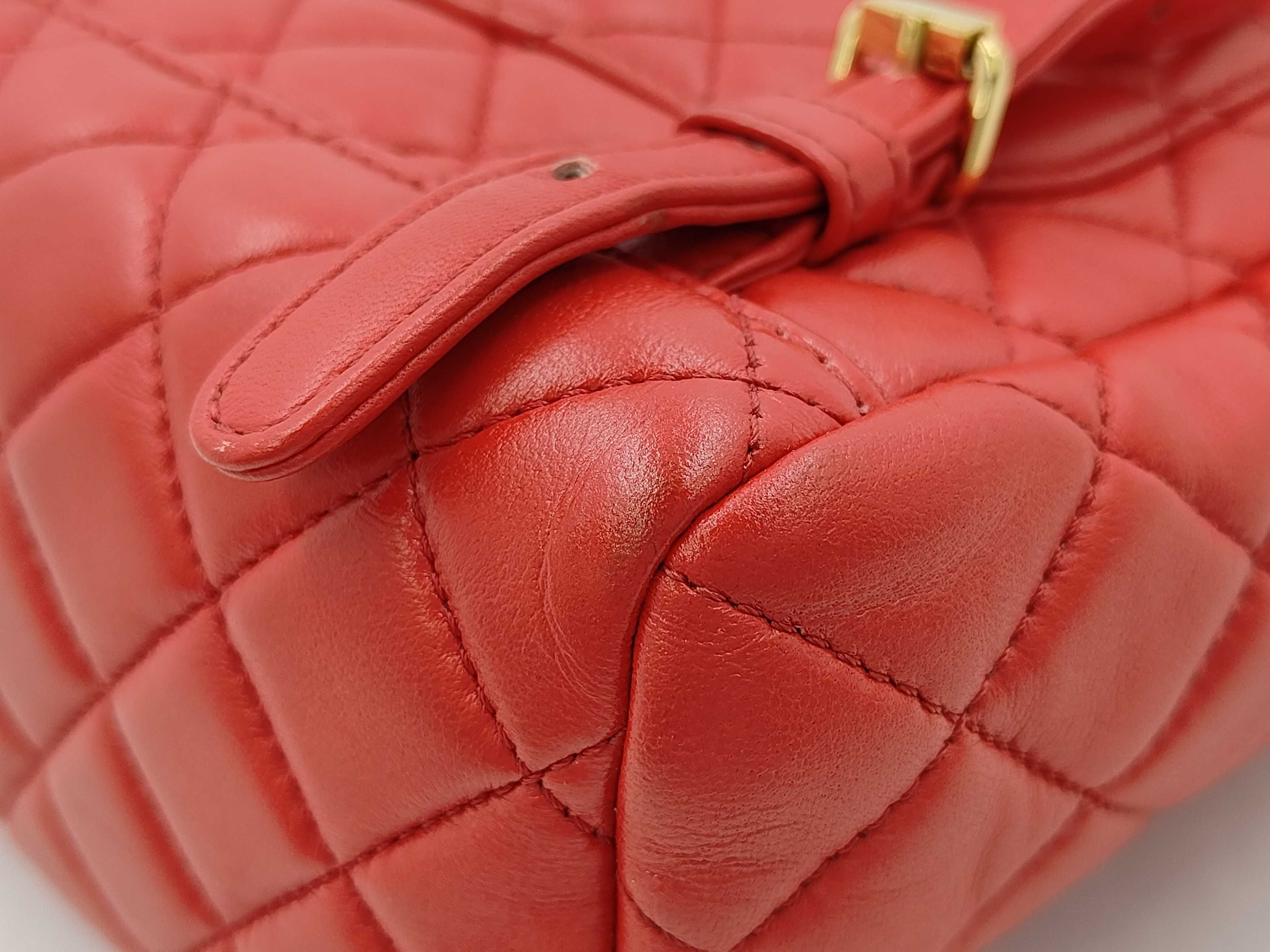 Matelassé Backpack Chain Shoulder Rucksack — view 7