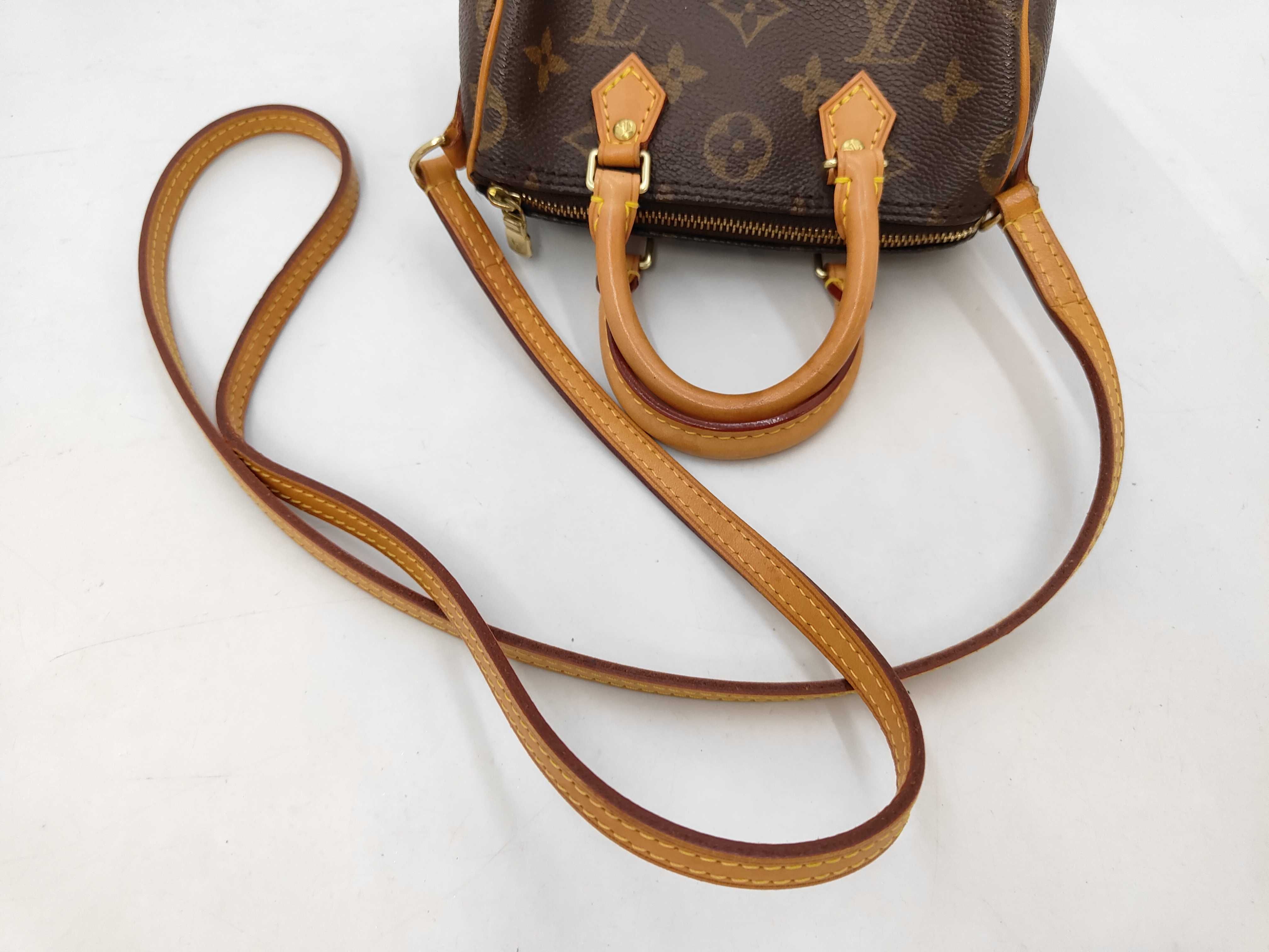 Monogram Louis Vuitton Monogram Shoulder Bag Nano Speedy M61252 Shoulder Bag — view 5
