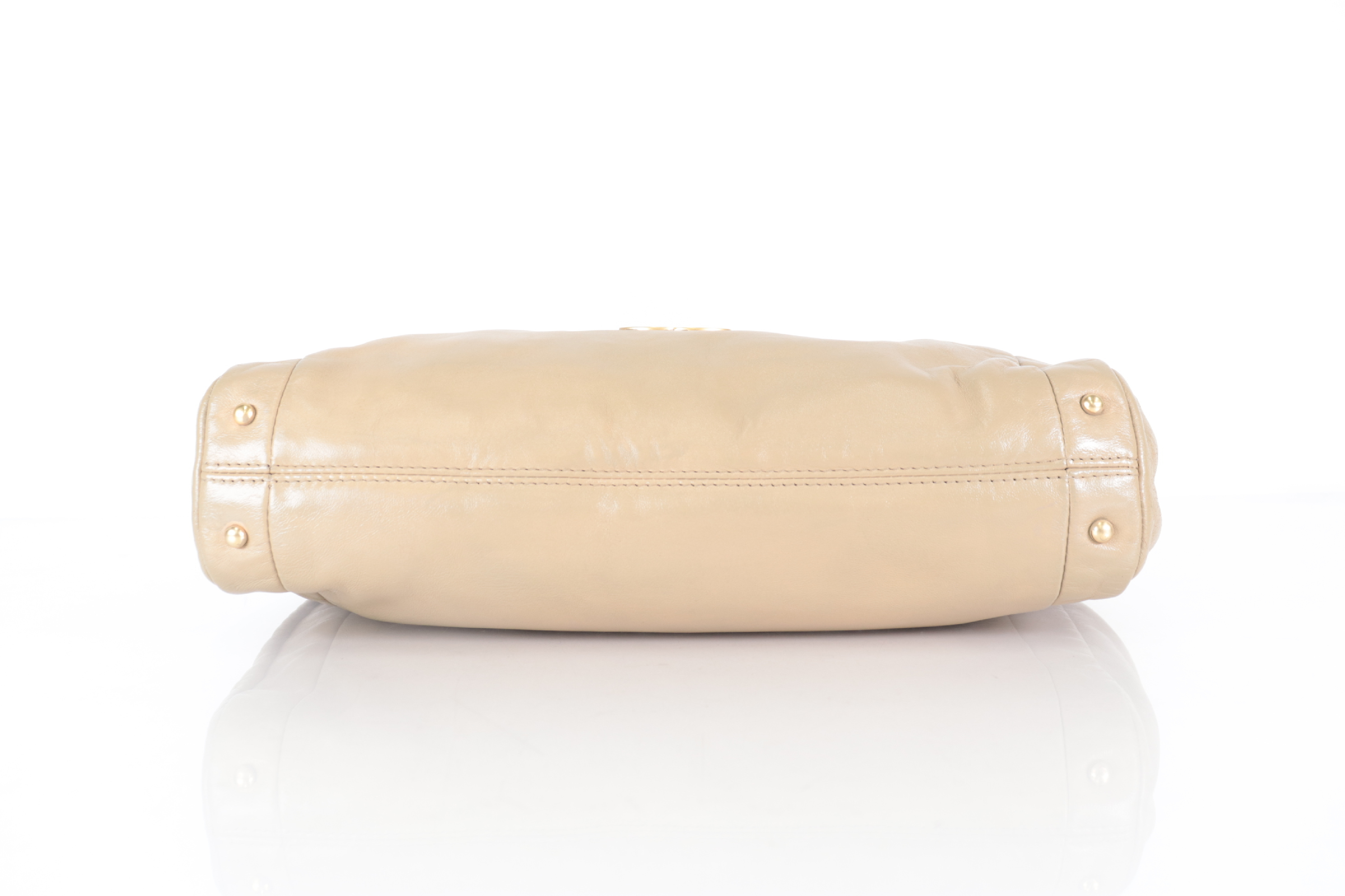 Coco Mark Lambskin Chain Tote, Series 7, Beige Tote Bag — view 5