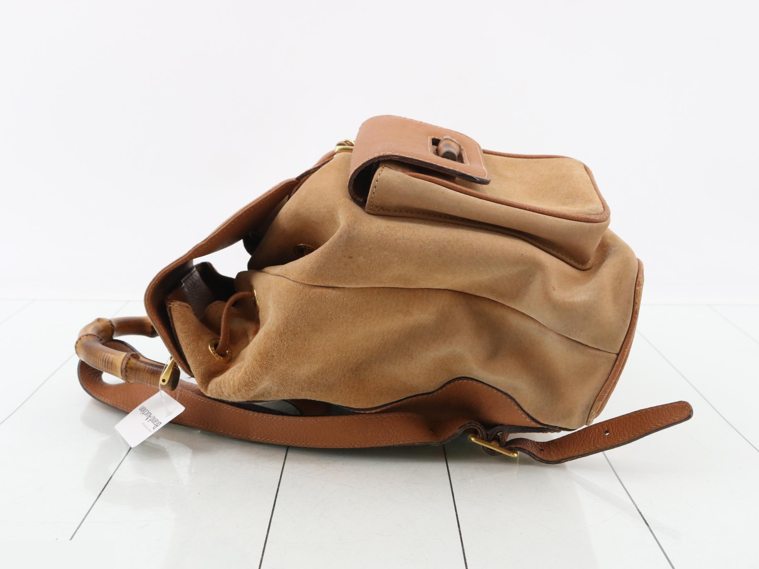 Bamboo suede/leather backpack — view 4