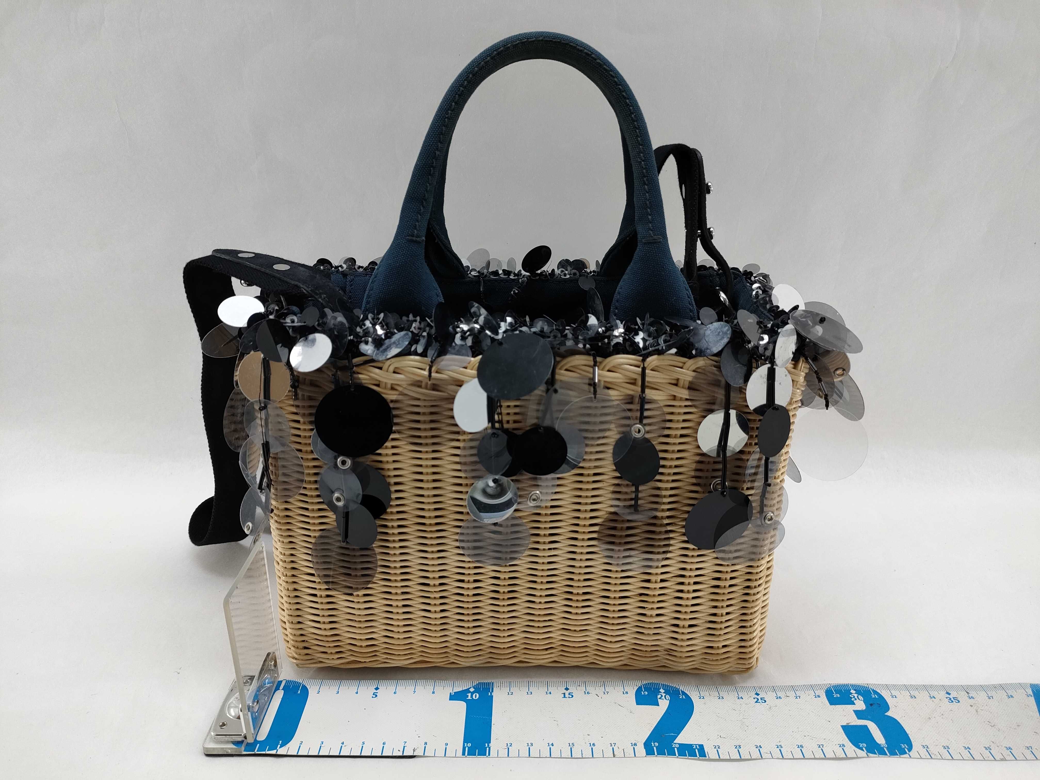 Wicker 2-Way Basket Bag, Shoulder Bag, Handbag — view 2