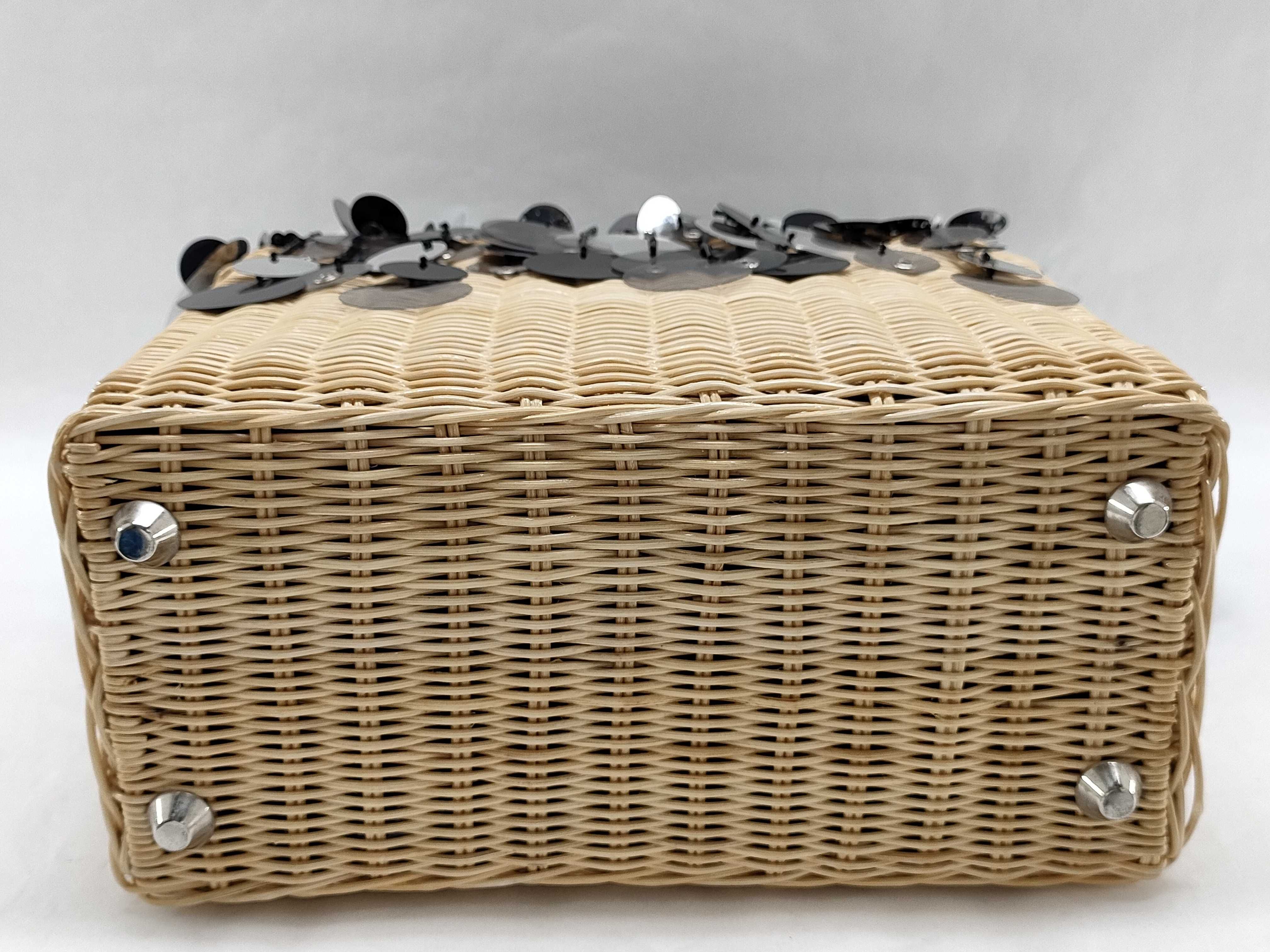 Wicker 2-Way Basket Bag, Shoulder Bag, Handbag — view 8