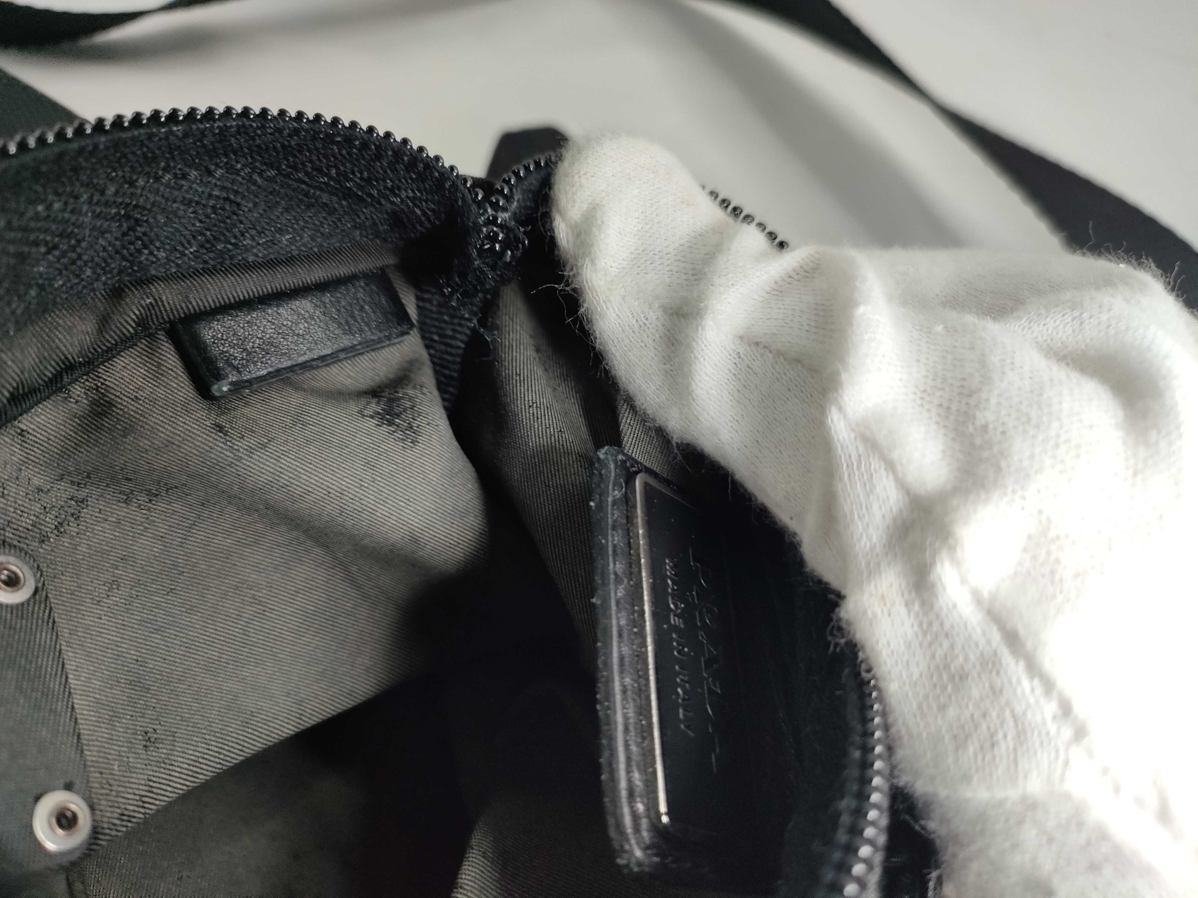 Nylon Shoulder Bag with Triangle Logo — view 11
