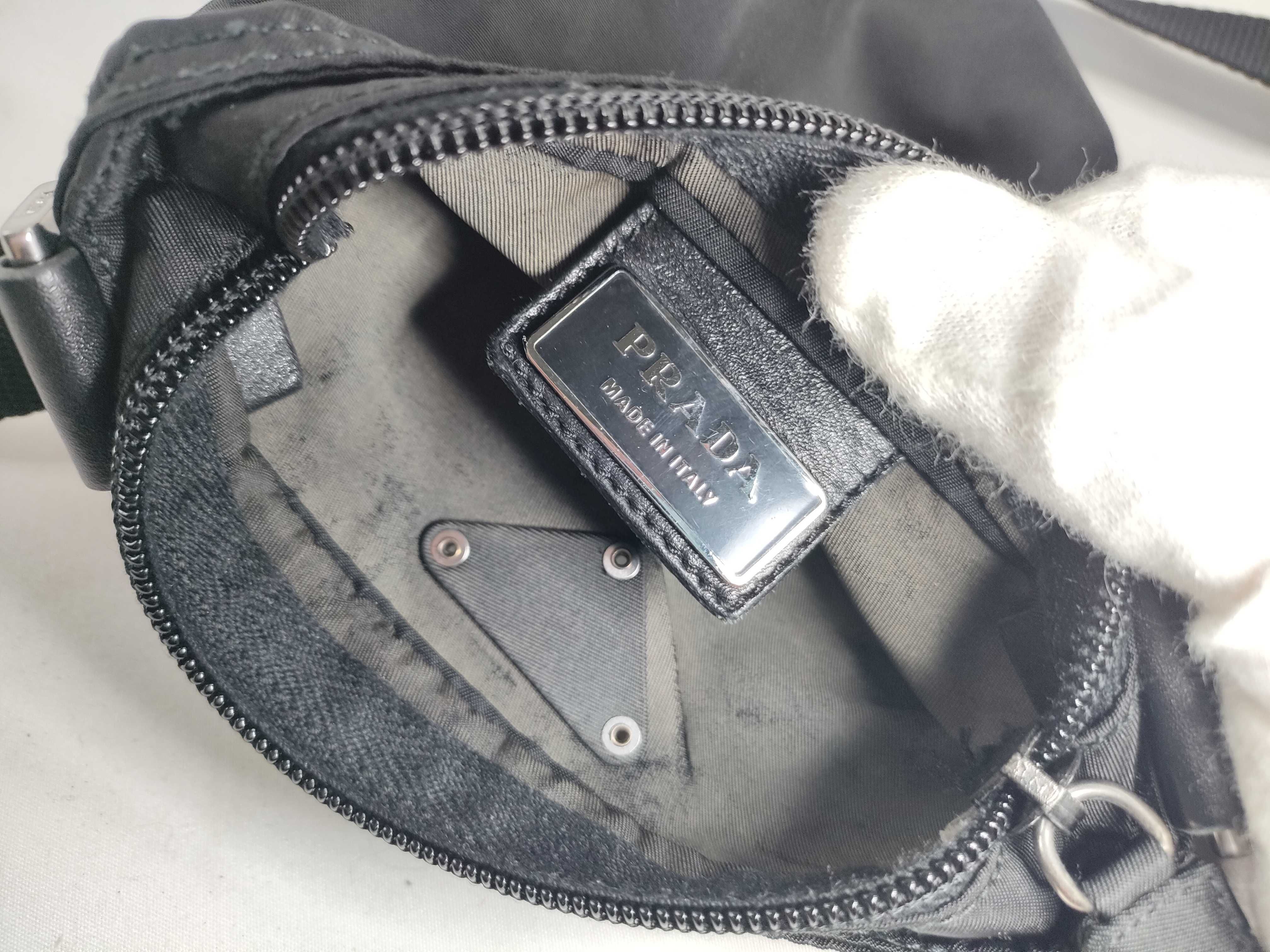 Nylon Shoulder Bag with Triangle Logo — view 12