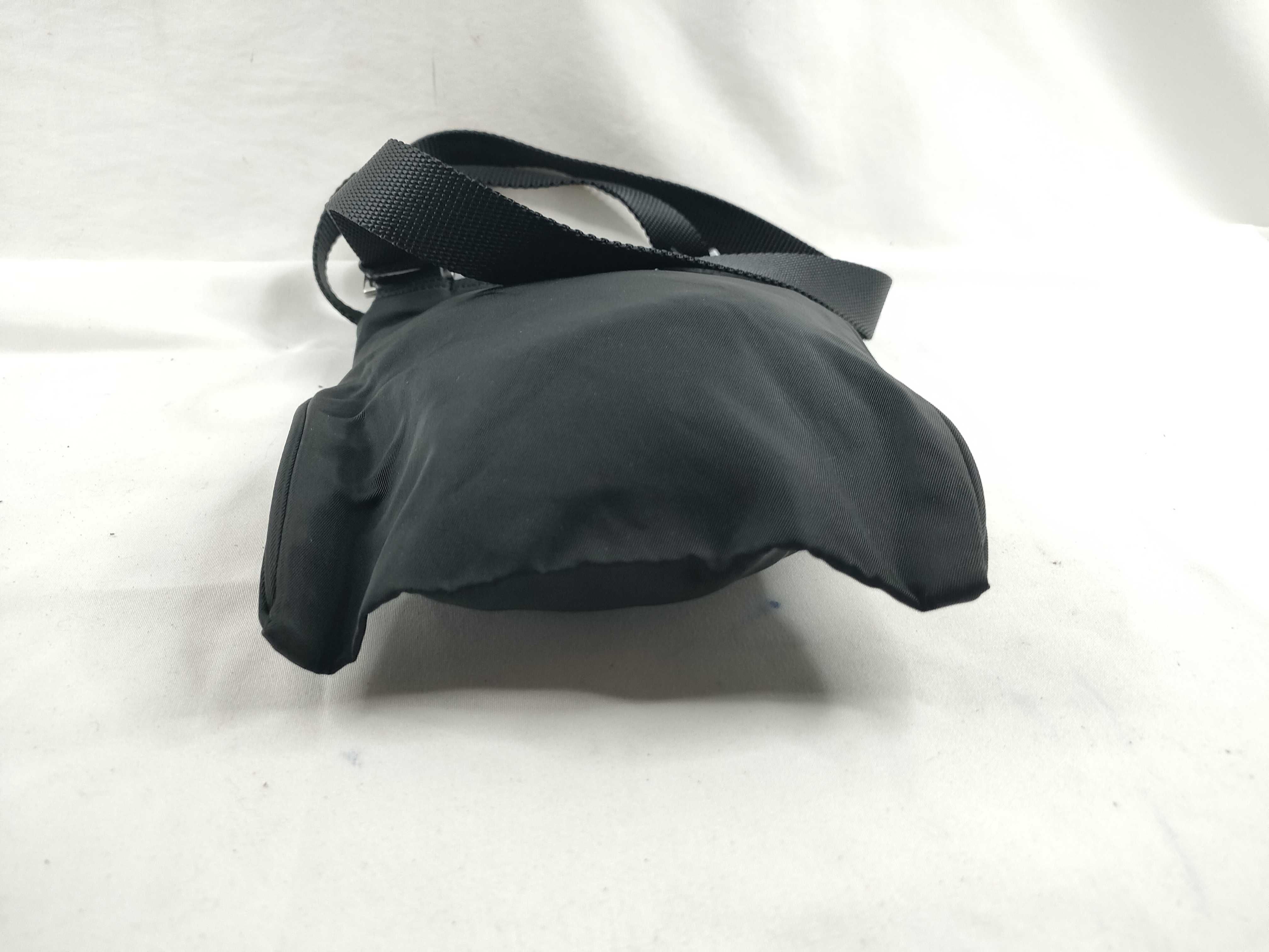 Nylon Shoulder Bag with Triangle Logo — view 4