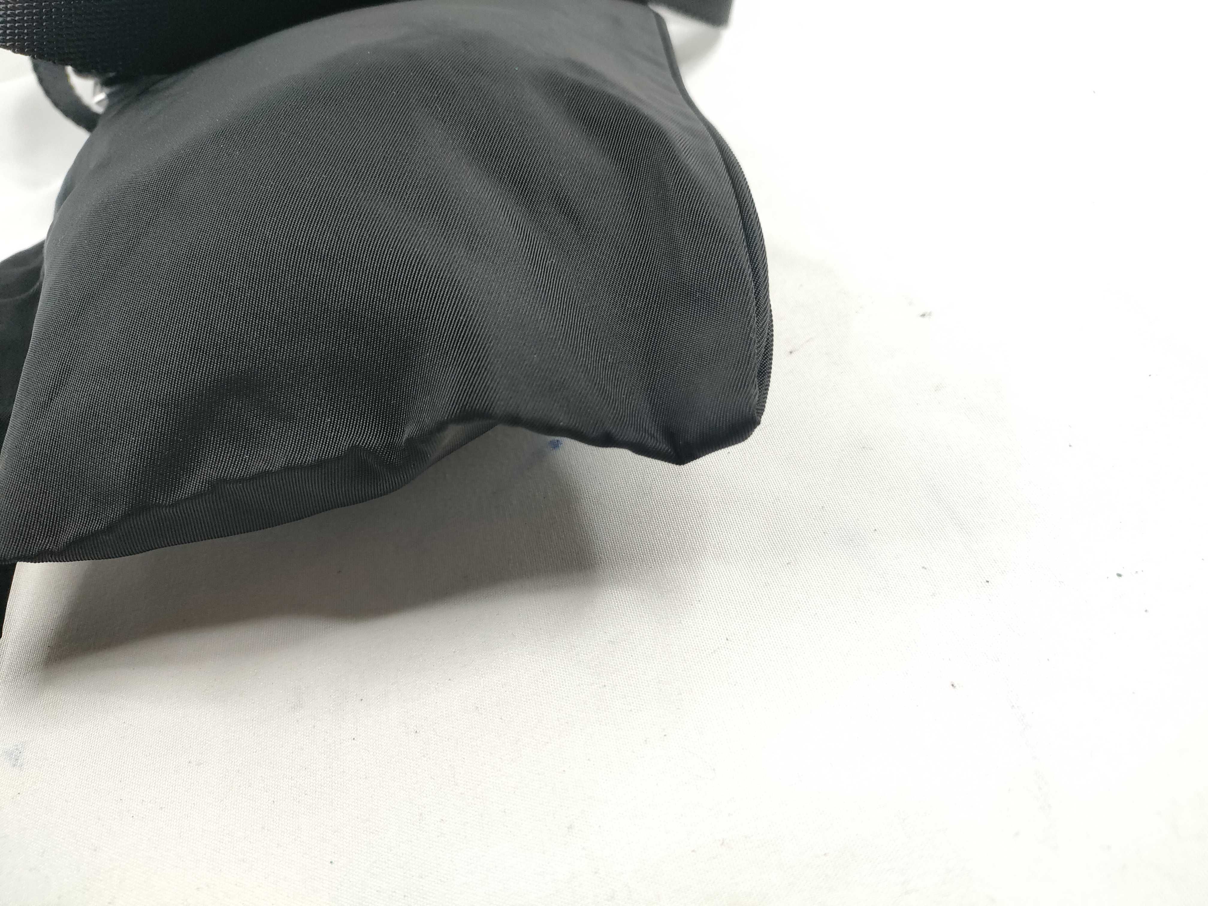 Nylon Shoulder Bag with Triangle Logo — view 5