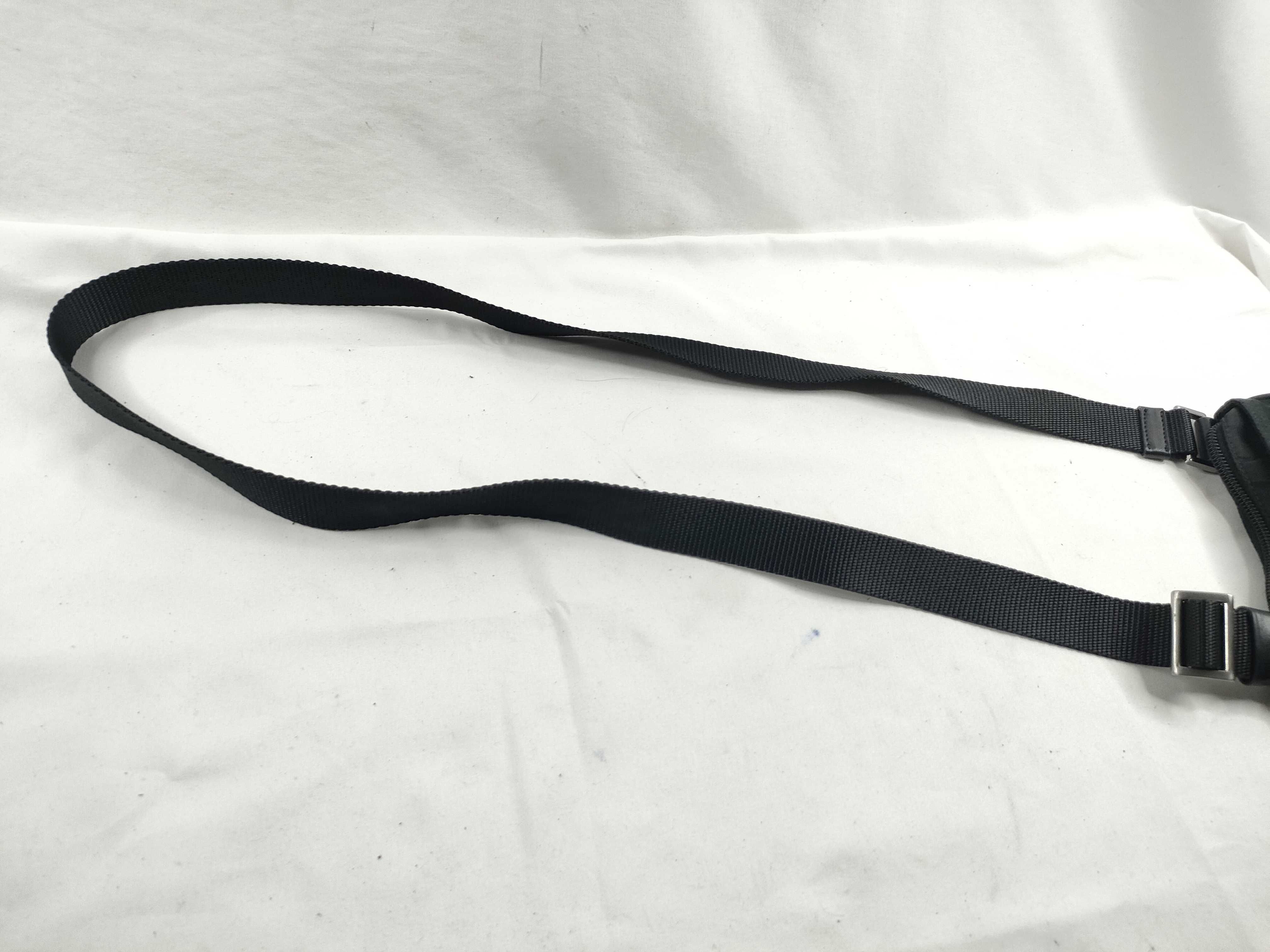 Nylon Shoulder Bag with Triangle Logo — view 6