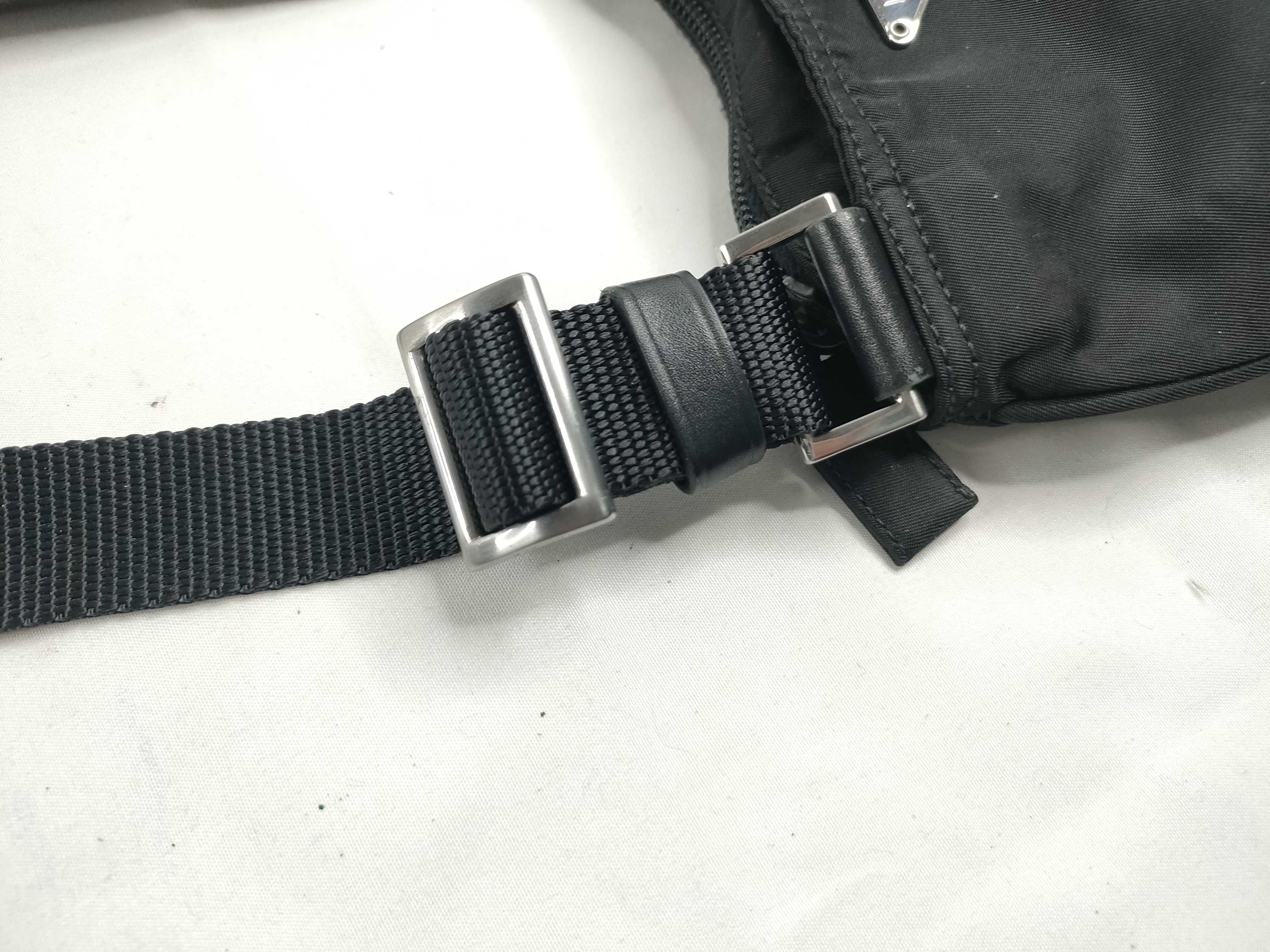 Nylon Shoulder Bag with Triangle Logo — view 8