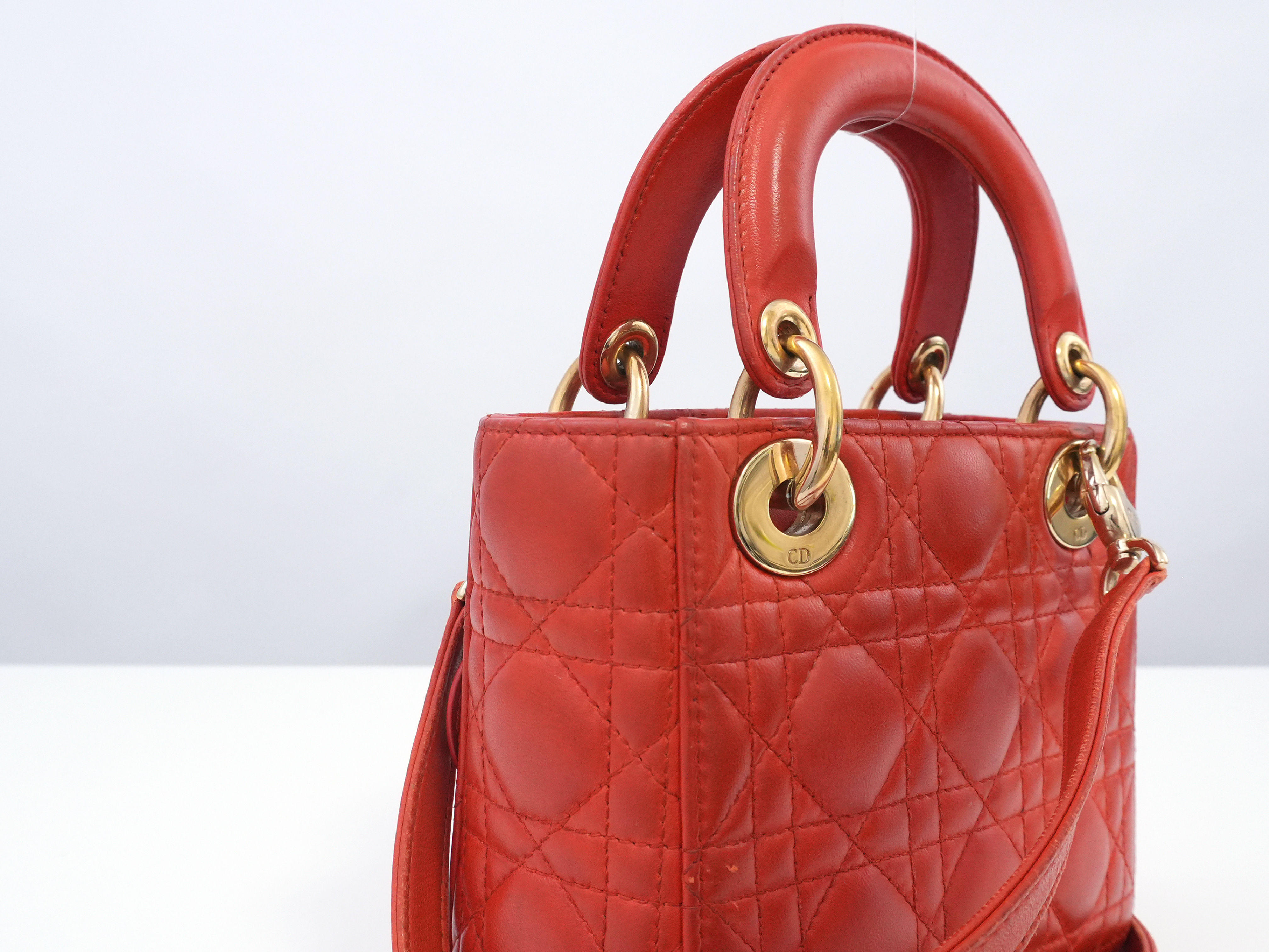 Lady Dior Mini Cannage Handbag — view 11