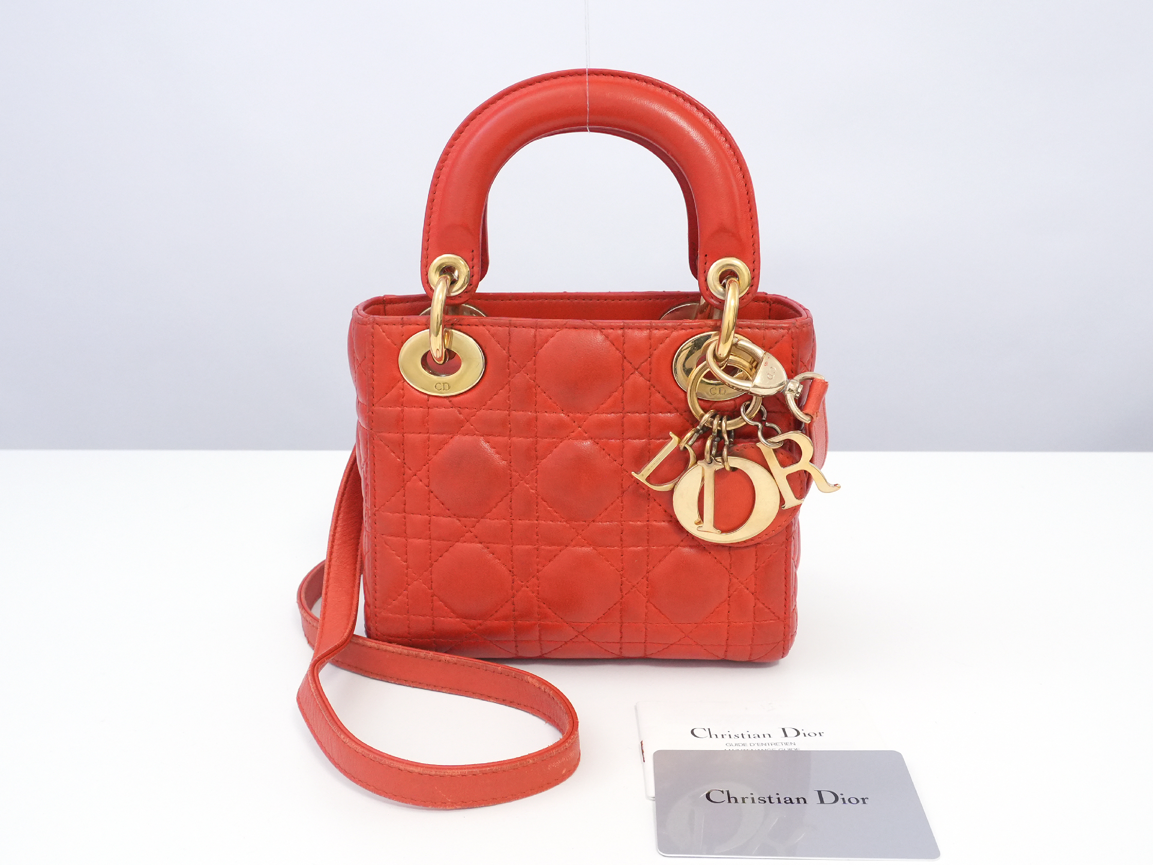 Lady Dior Mini Cannage Handbag — view 3