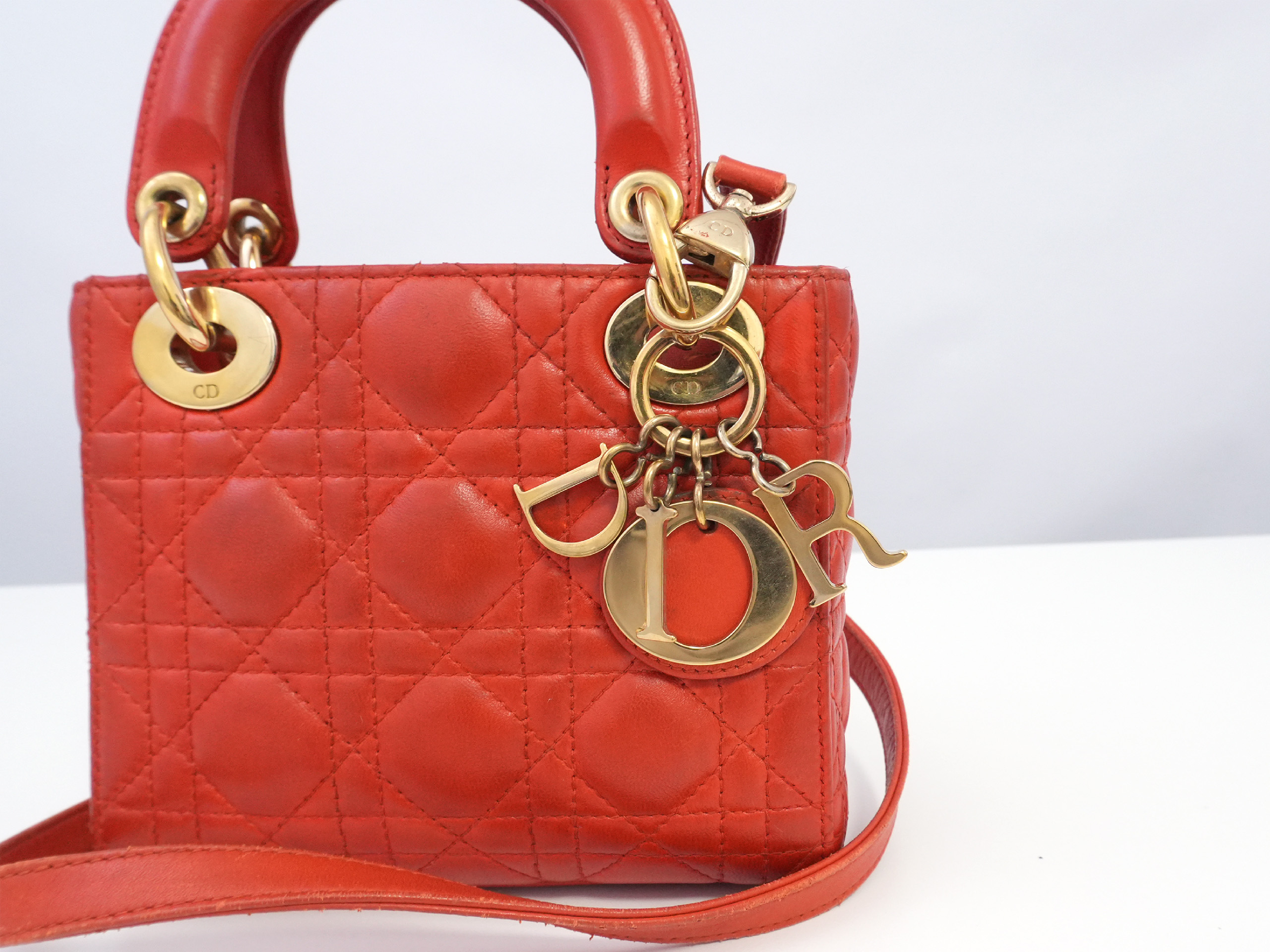 Lady Dior Mini Cannage Handbag — view 4