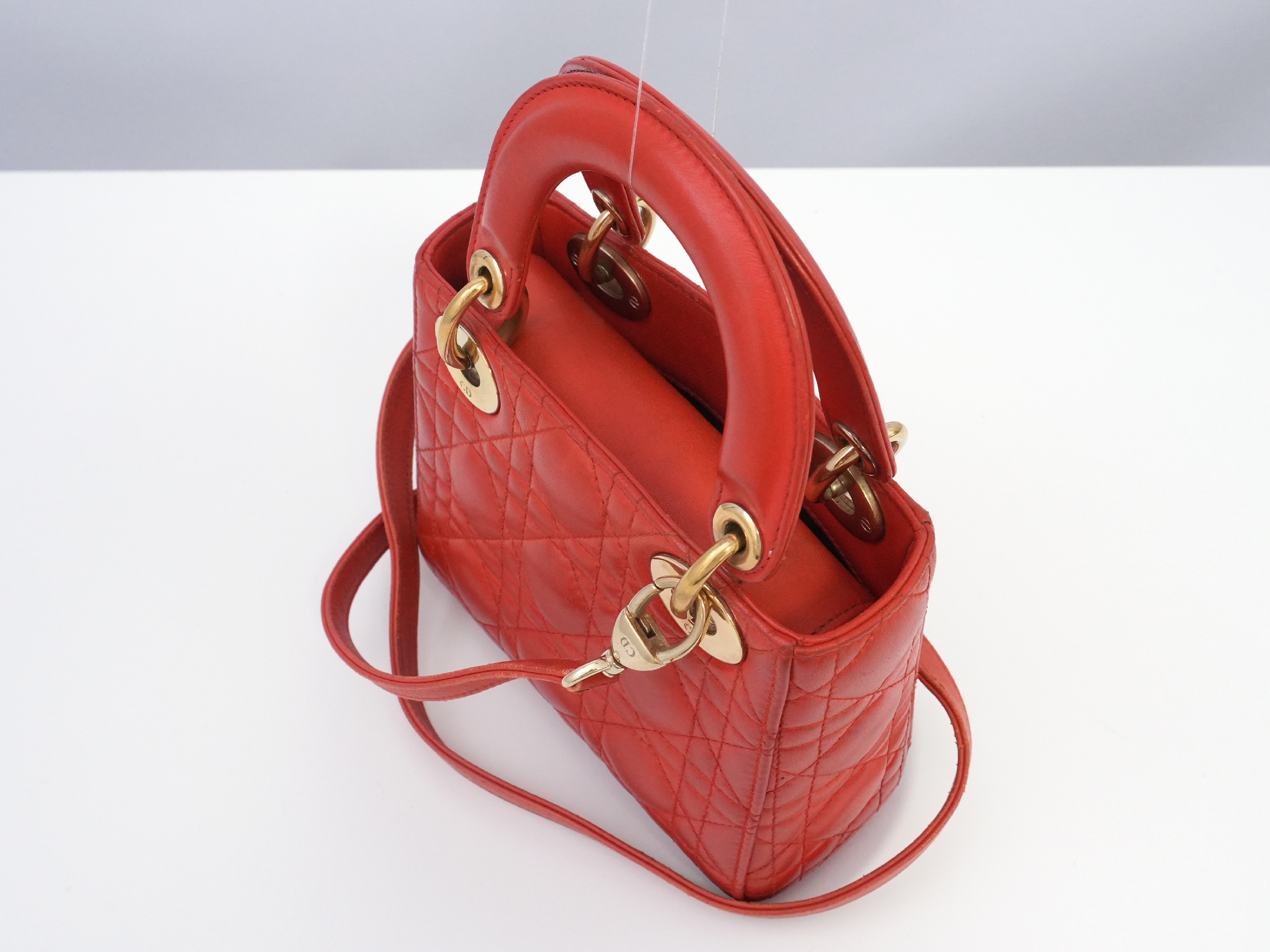 Lady Dior Mini Cannage Handbag — view 5