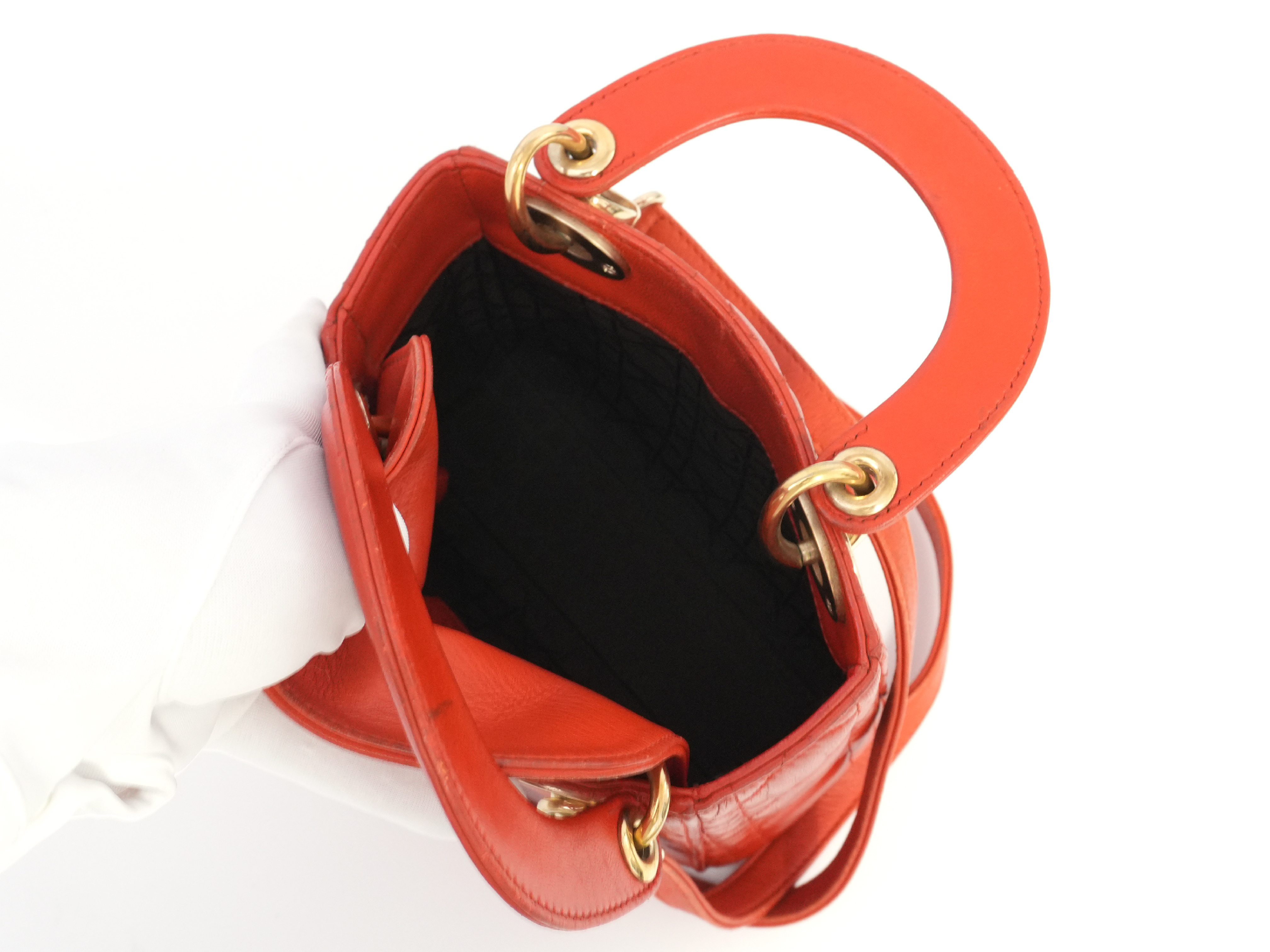 Lady Dior Mini Cannage Handbag — view 6