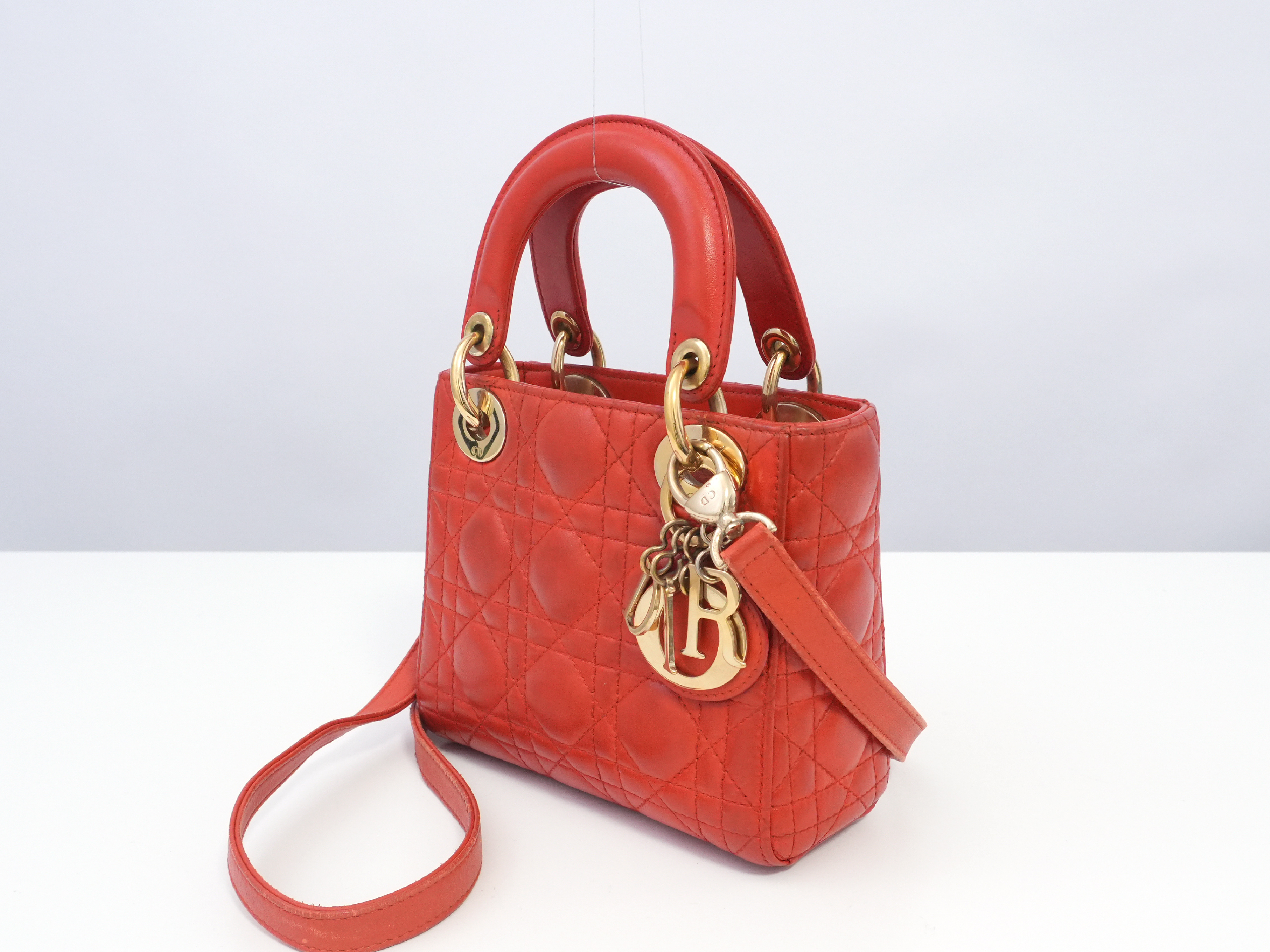 Lady Dior Mini Cannage Handbag — view 9