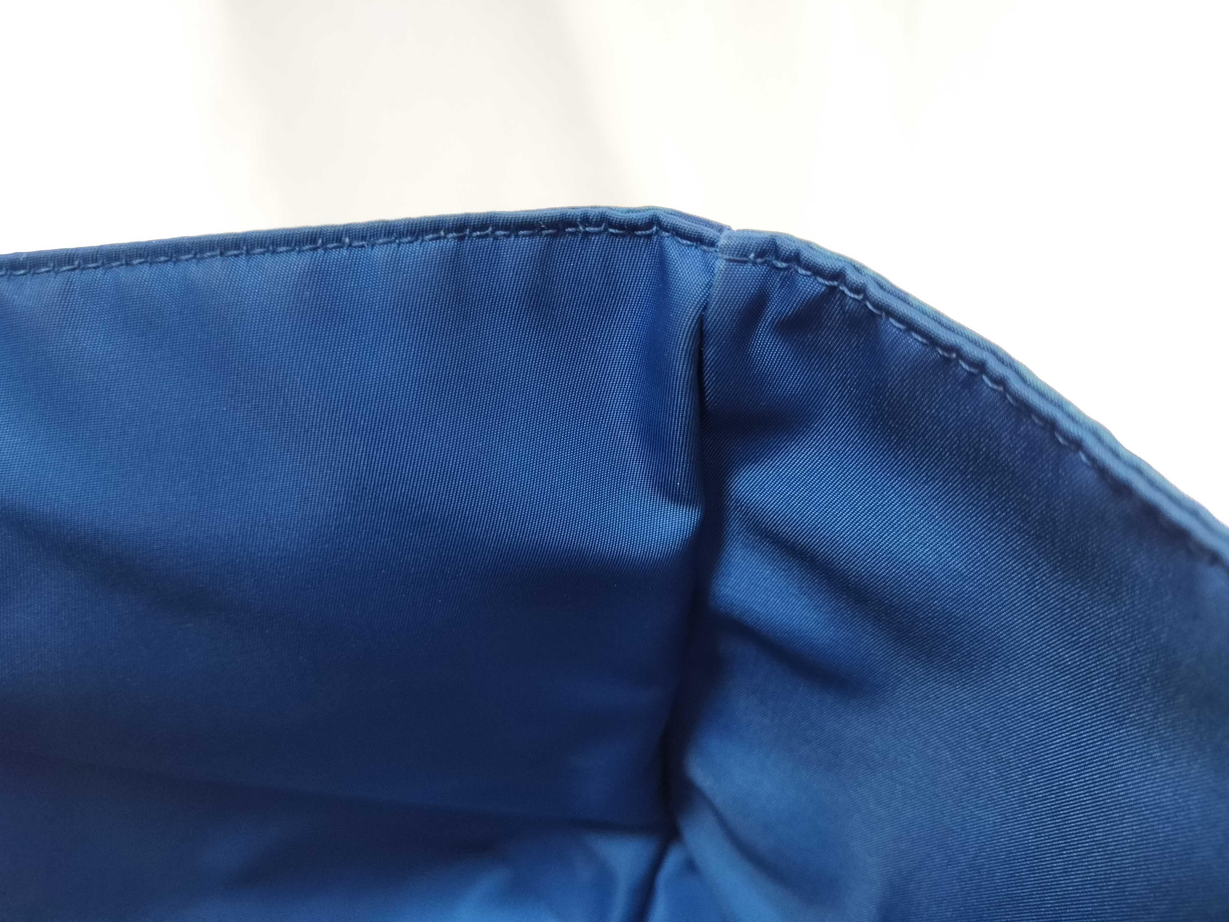 Intrecciato Illusion Nylon Tote Bag (Blue) — view 8