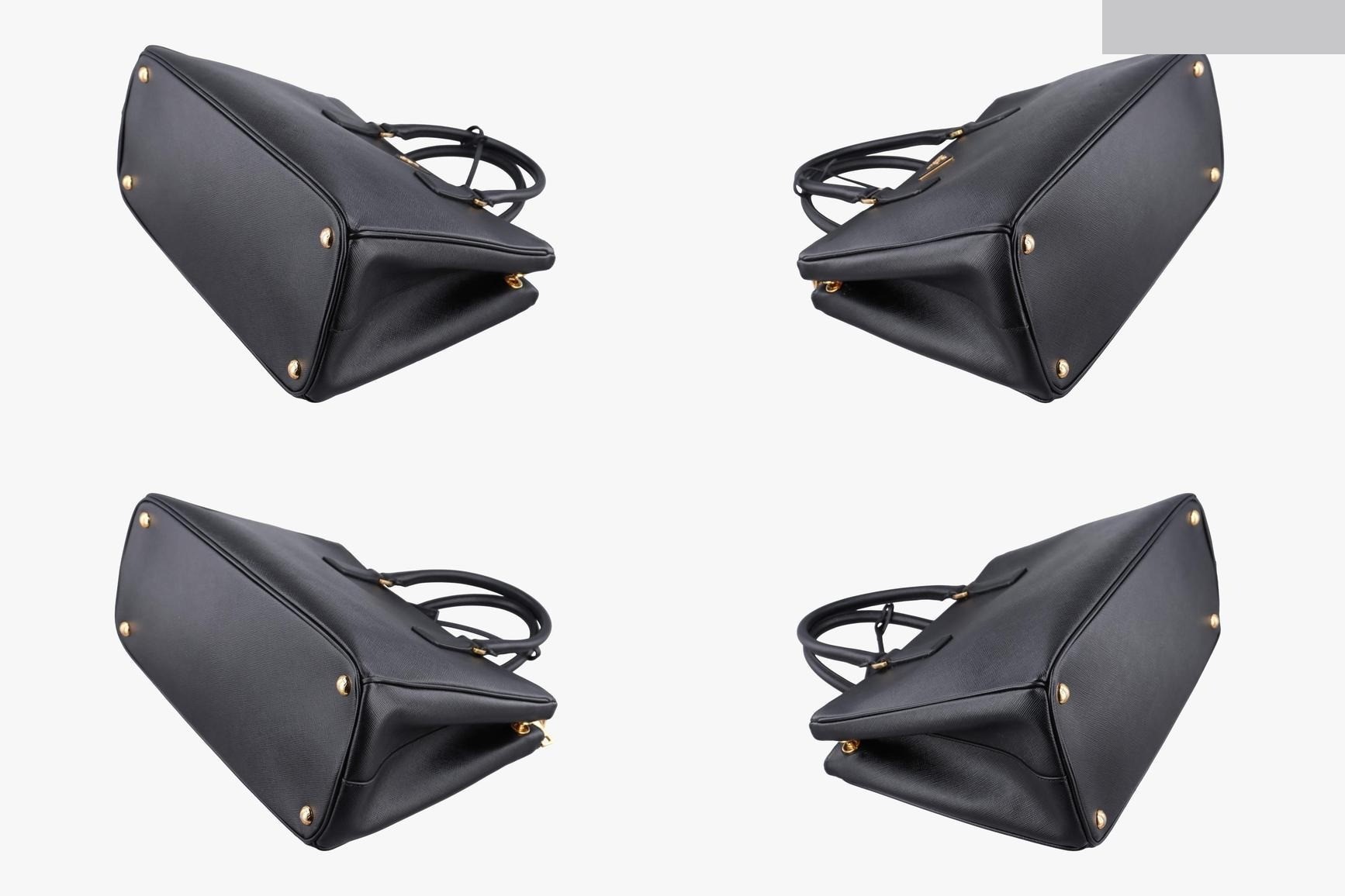 Galleria Saffiano Leather Black — view 4