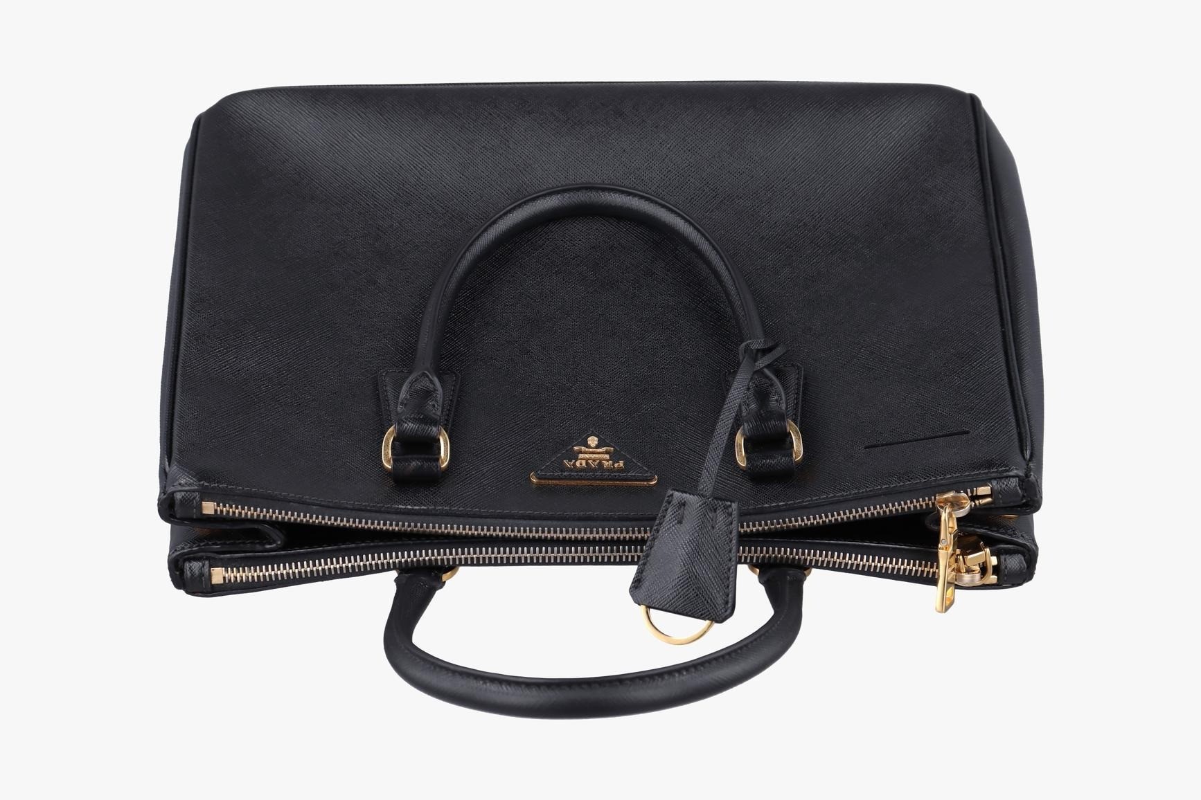 Galleria Saffiano Leather Black — view 5