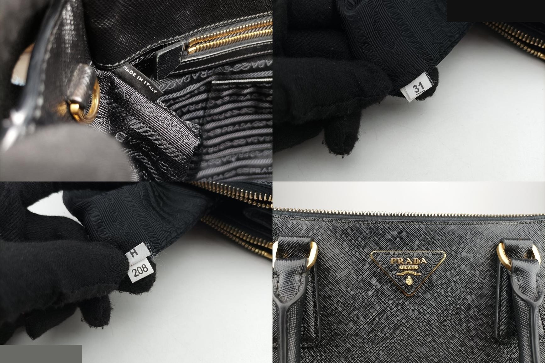 Galleria Saffiano Leather Black — view 8