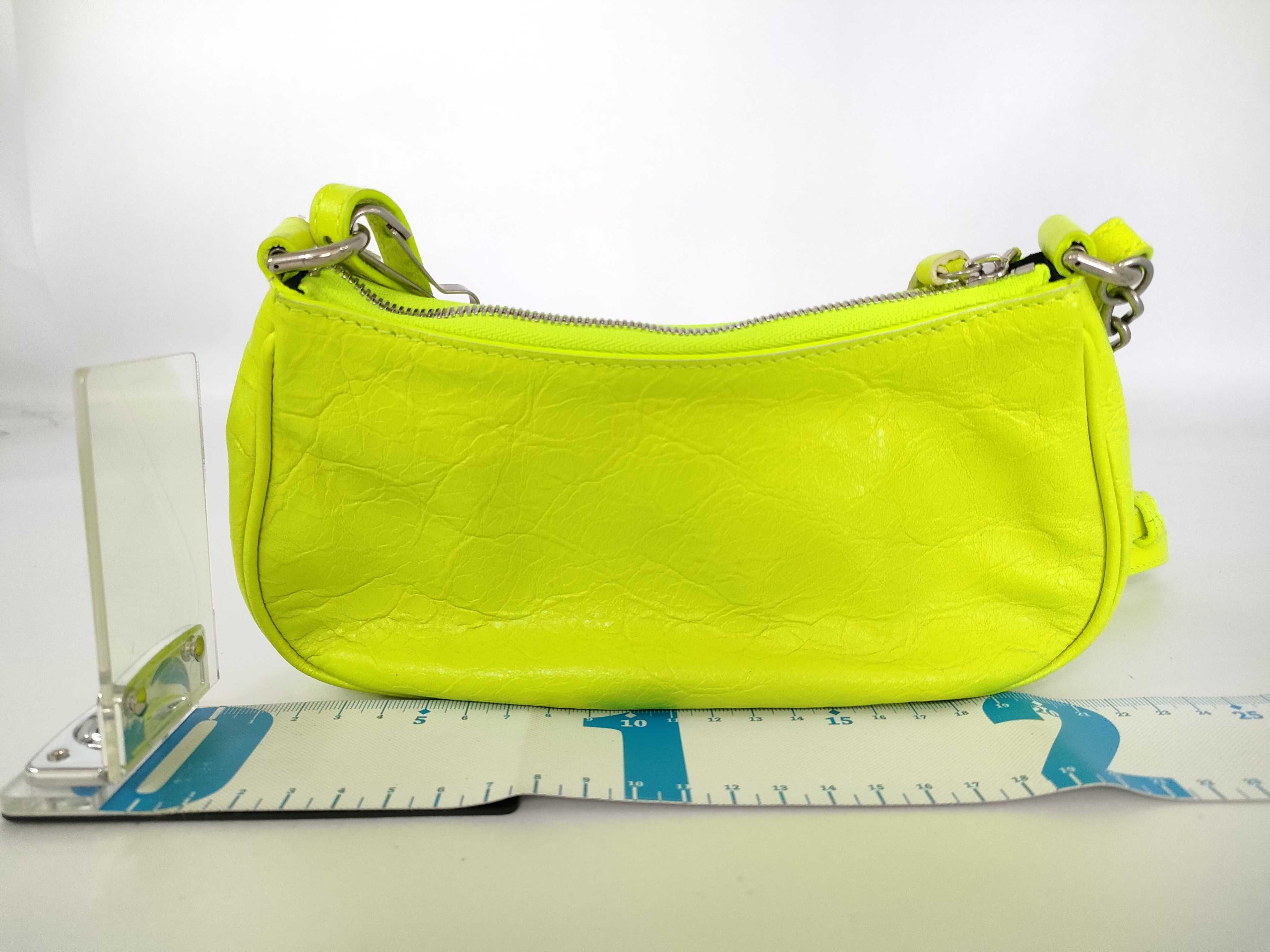 Lucagol Shoulder Bag 695814 Leather Yellow Shoulder Bag — view 2
