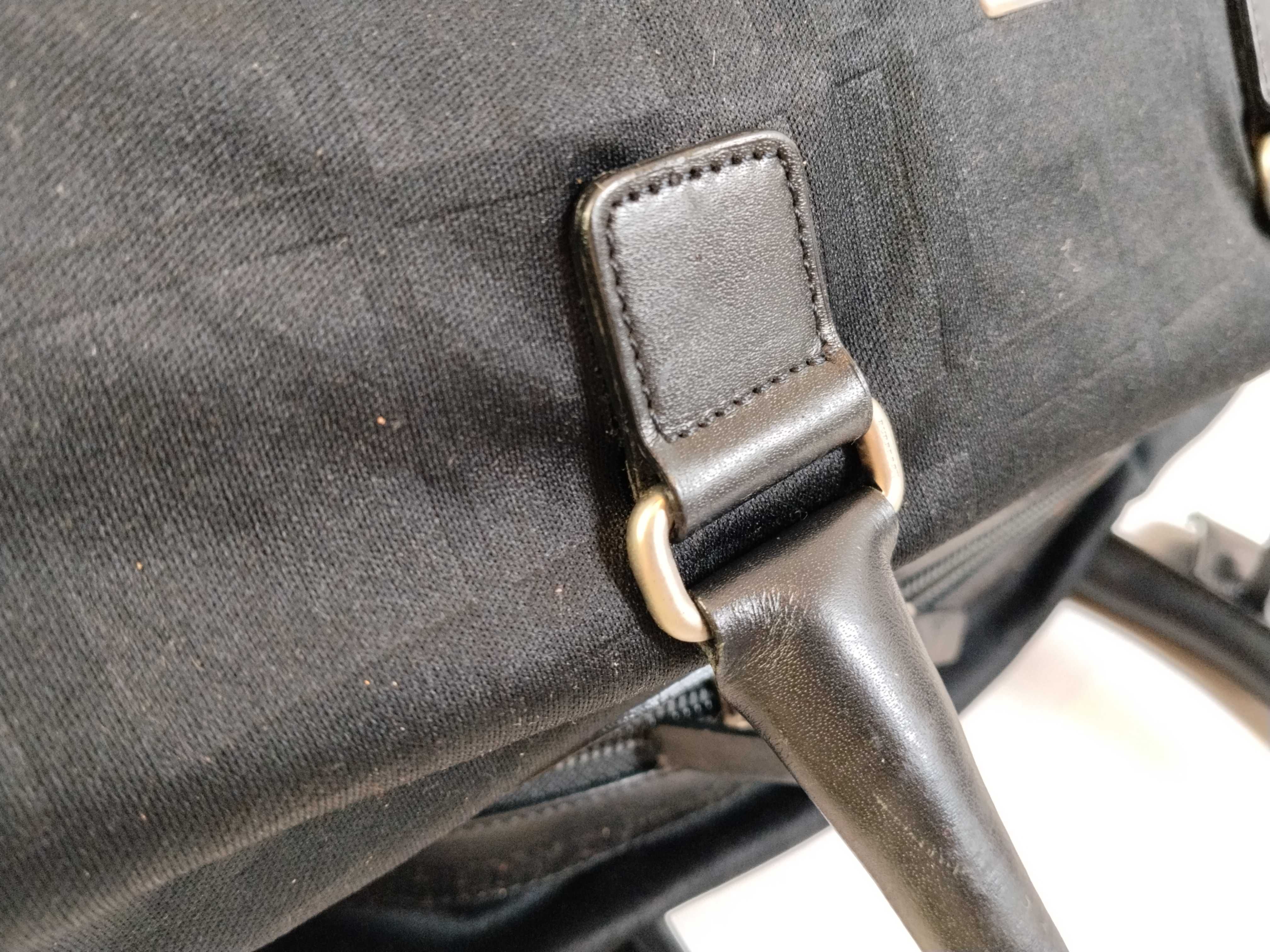 Black Check Boston Bag — view 6