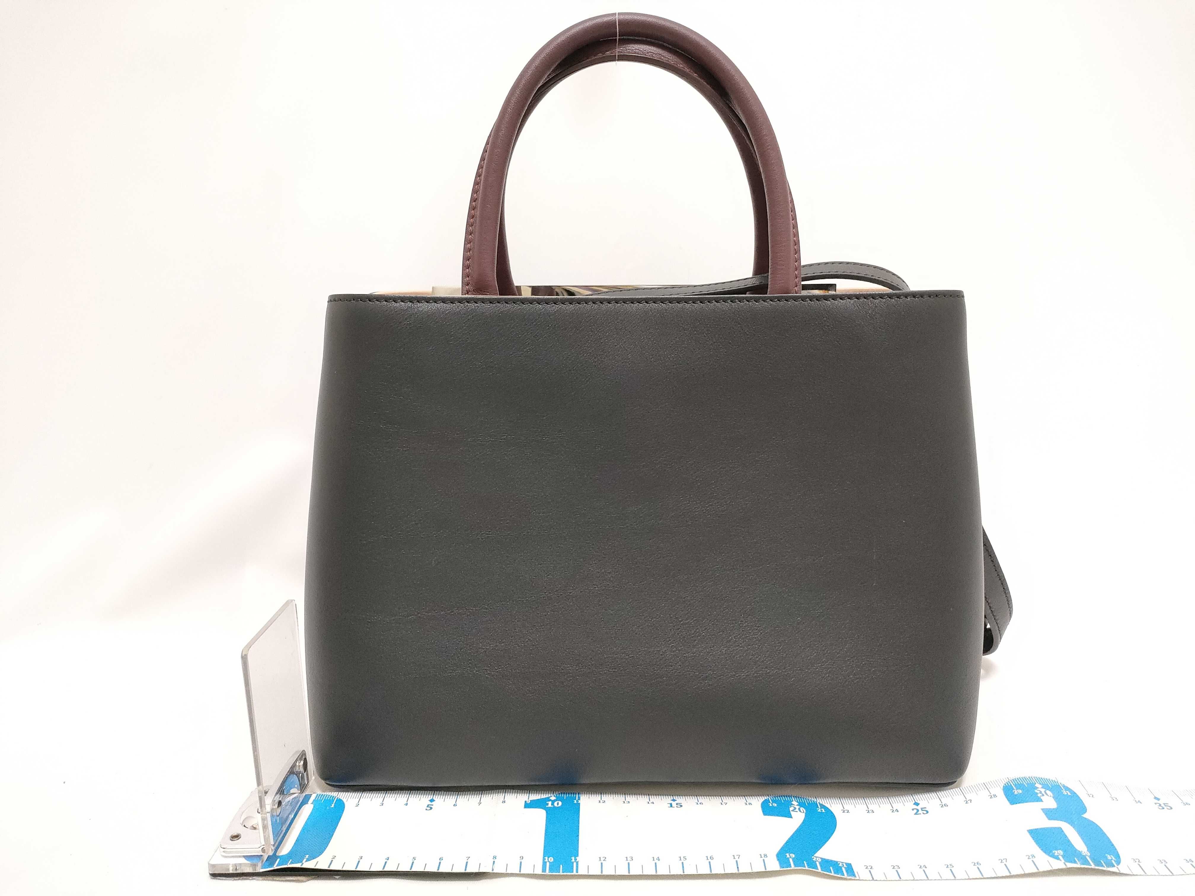 Petite 2Jours Monster Series Handbag, Black Leather, 8BH253 — view 2