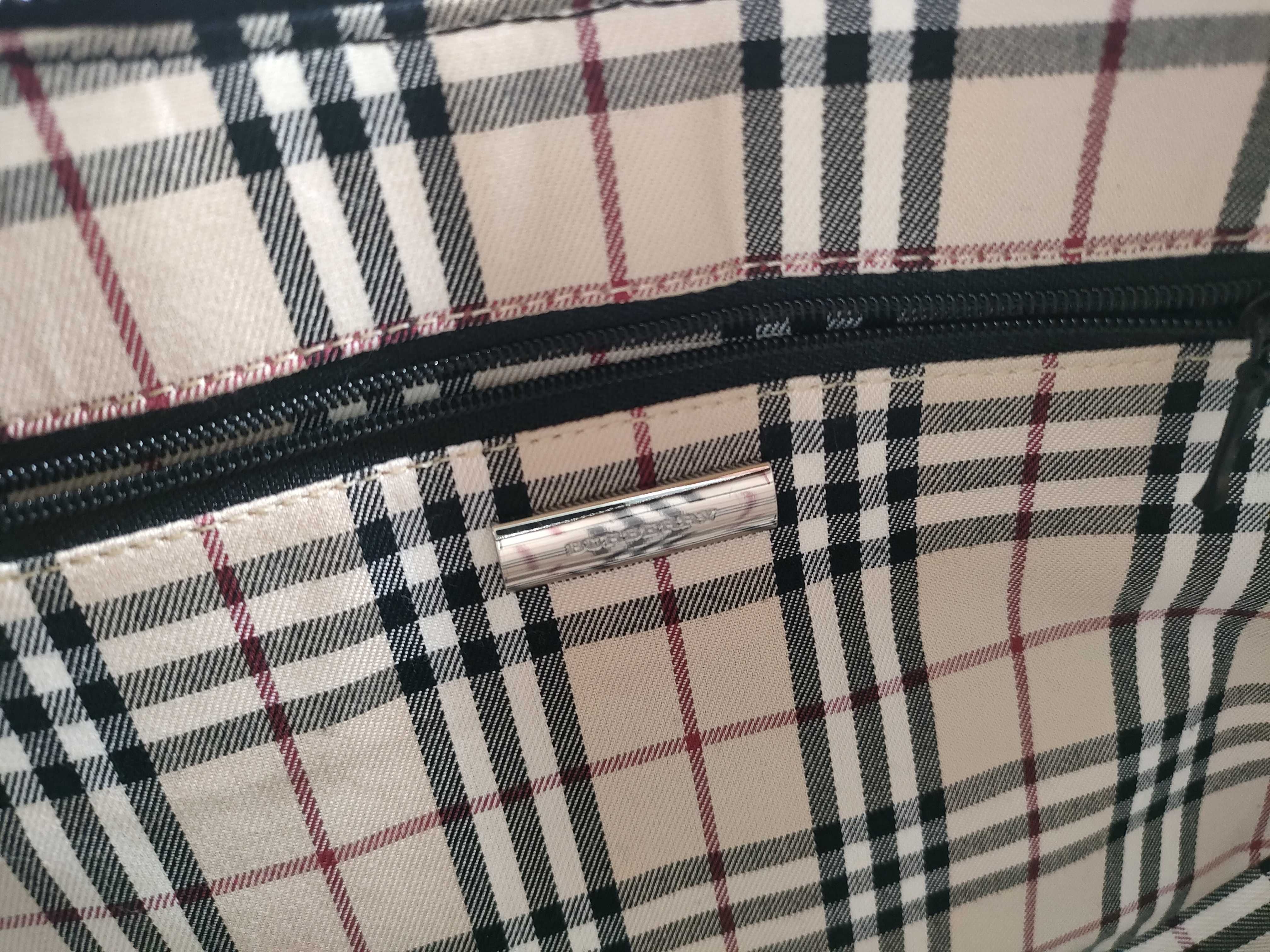 Leather one-shoulder Nova check tote bag — view 12