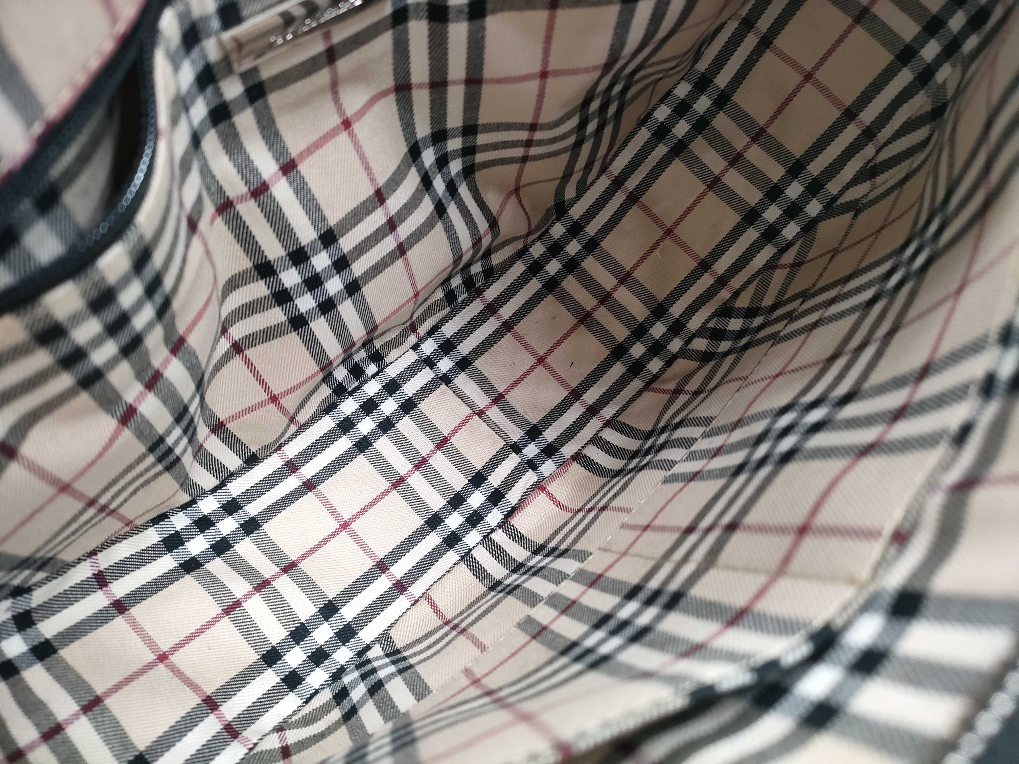 Leather one-shoulder Nova check tote bag — view 10