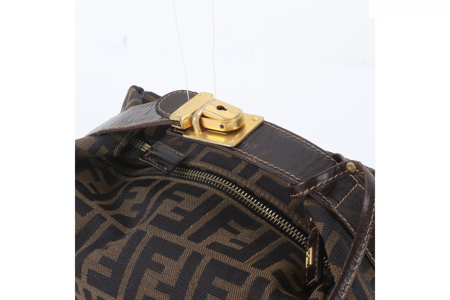 ZUCCA pouch, leather, nylon, handbag, clutch, stylish — view 2