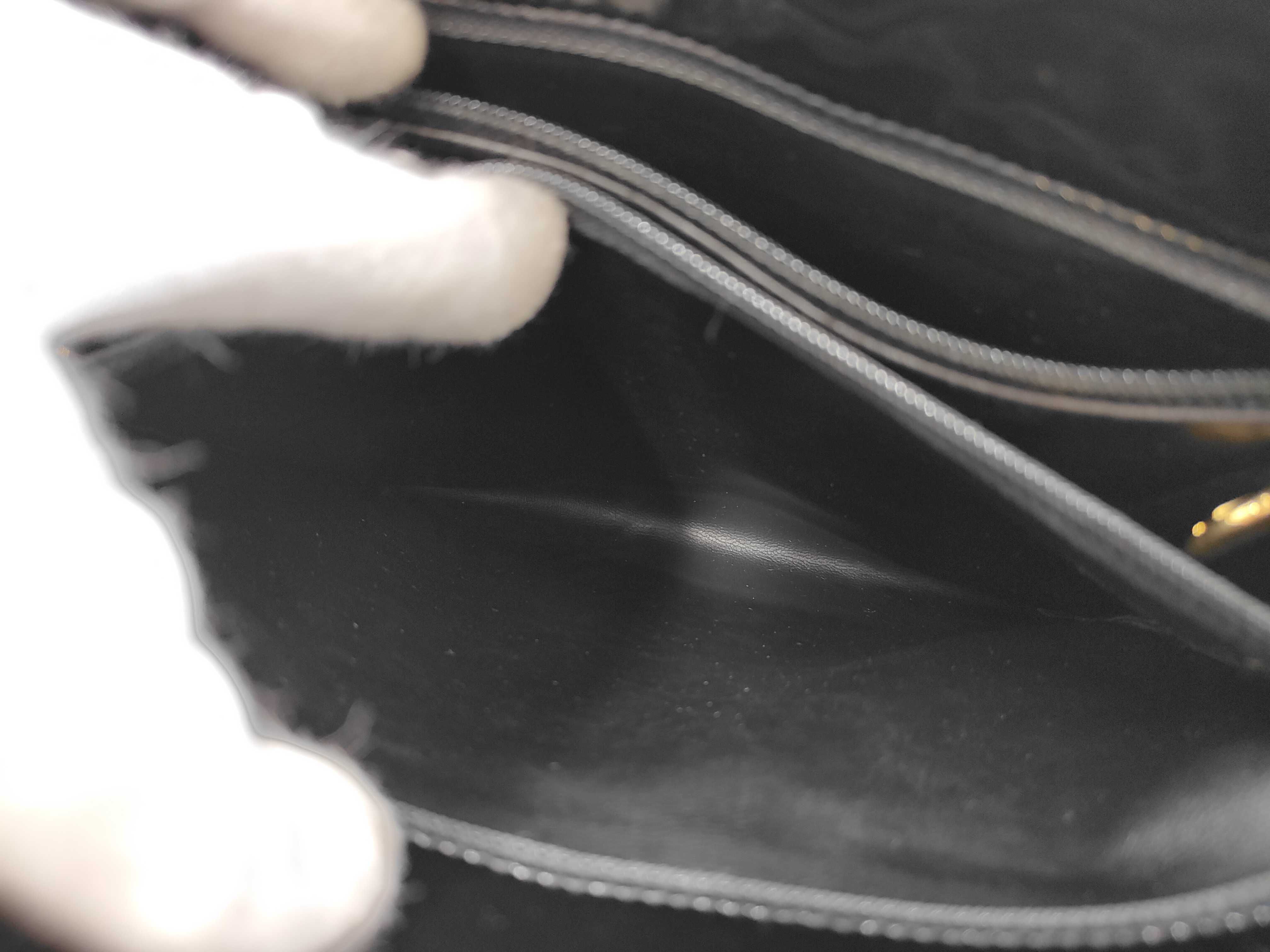 Triple Coco Enamel Chain Tote Shoulder Bag — view 14
