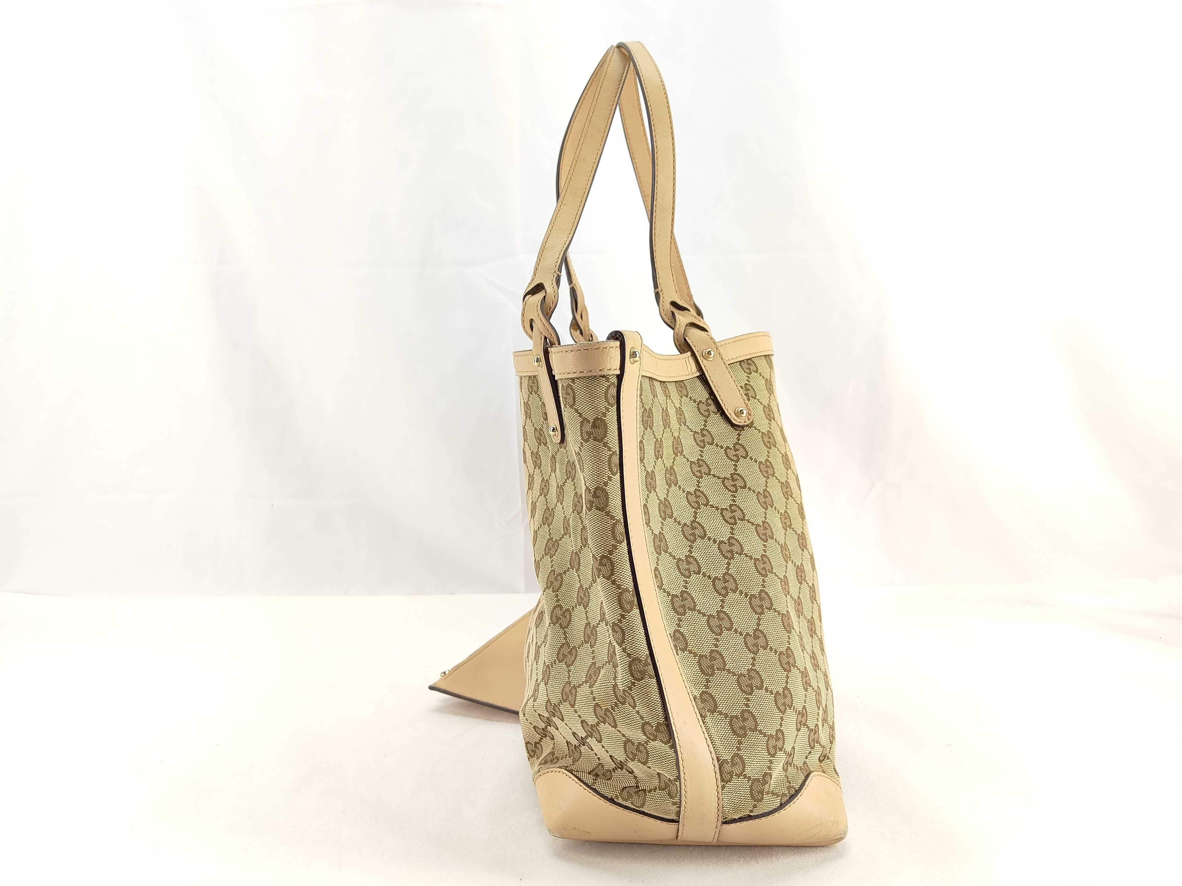 GG Canvas 247209 GG Canvas Tote Bag Brown Beige with Pouch — view 3