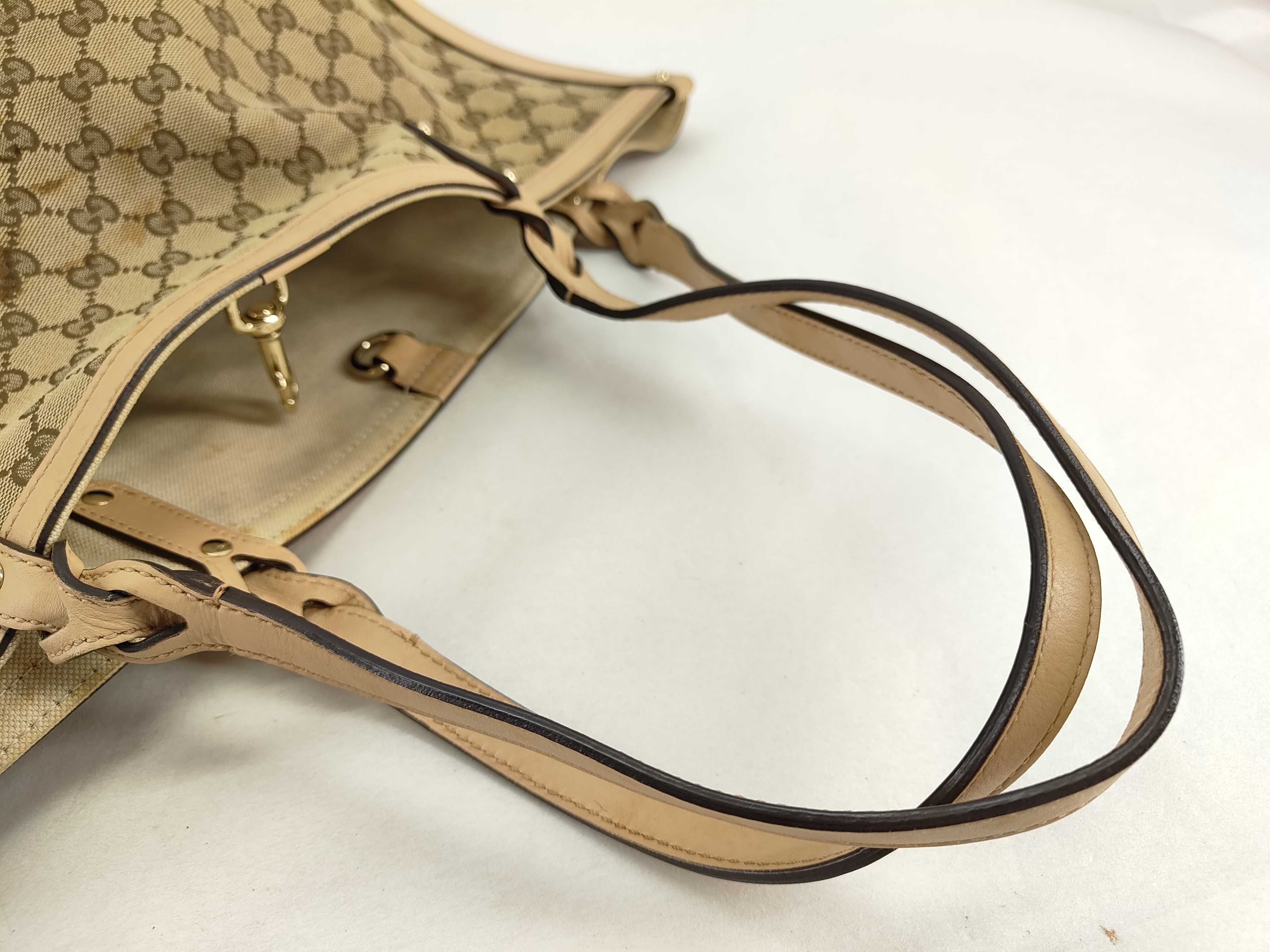 GG Canvas 247209 GG Canvas Tote Bag Brown Beige with Pouch — view 4