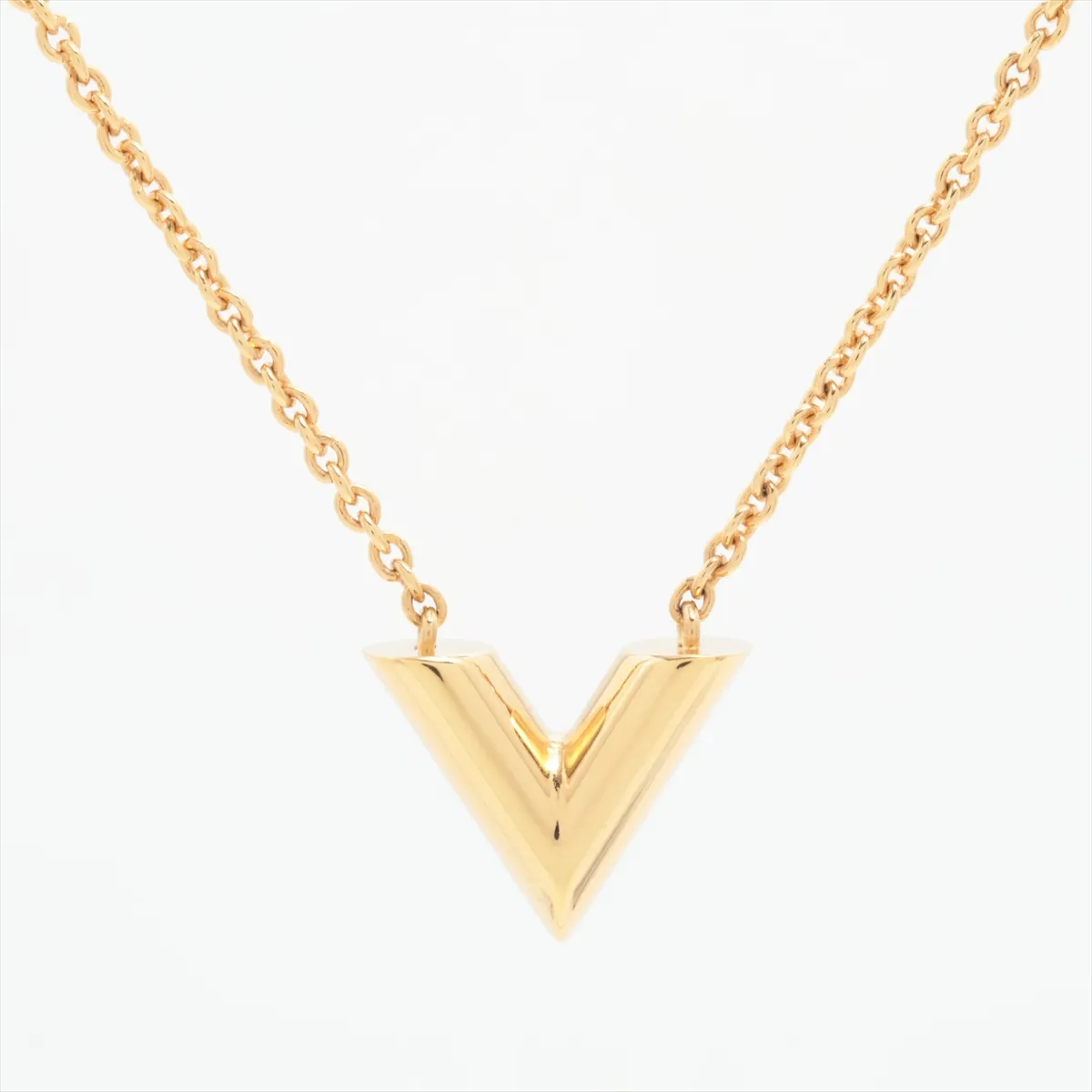 M00857 Essential V LE2244 Necklace, GP Gold. Shows signs of wear including — view 2