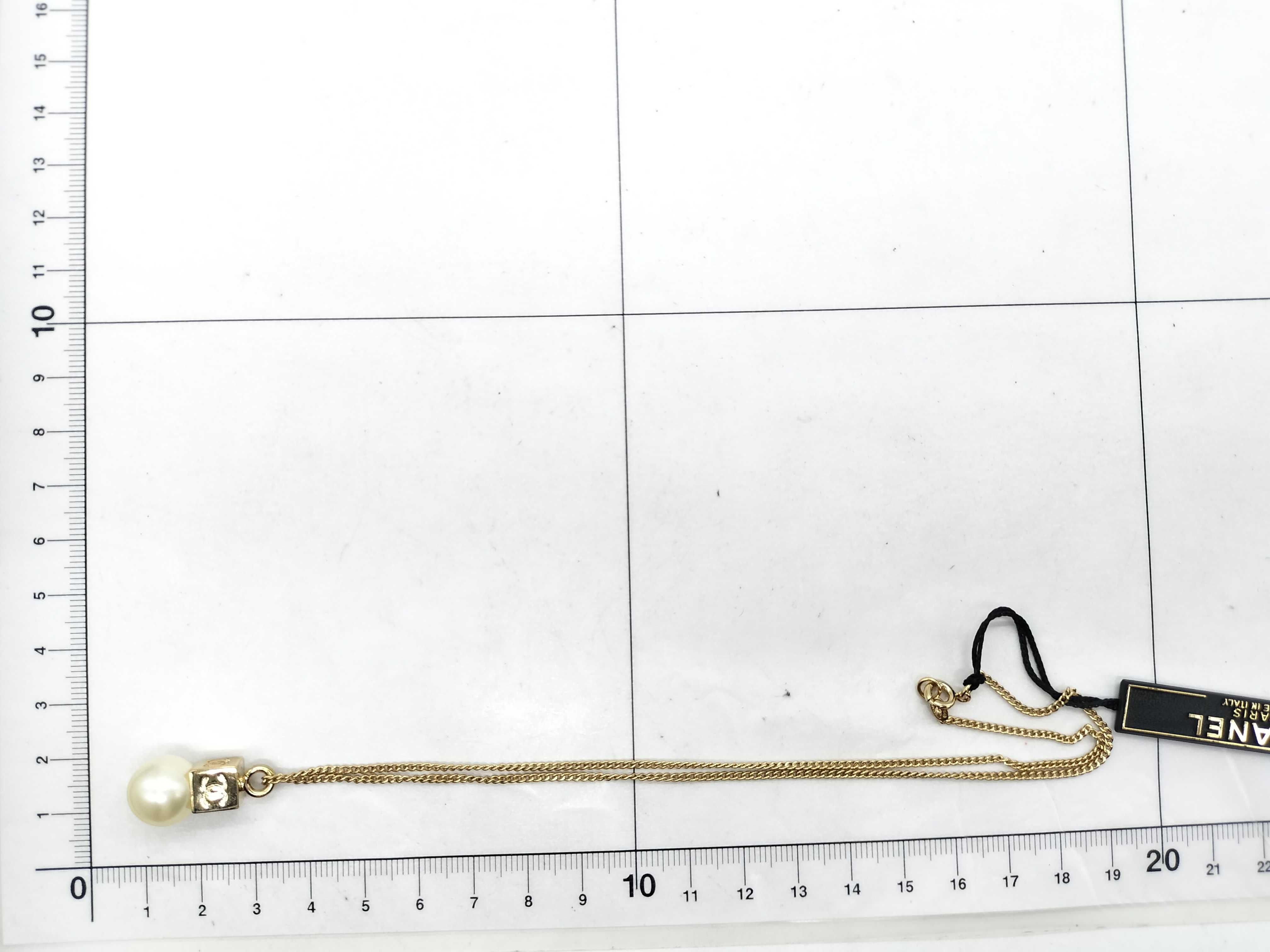 02A Faux Pearl Coco Cube Necklace — view 6
