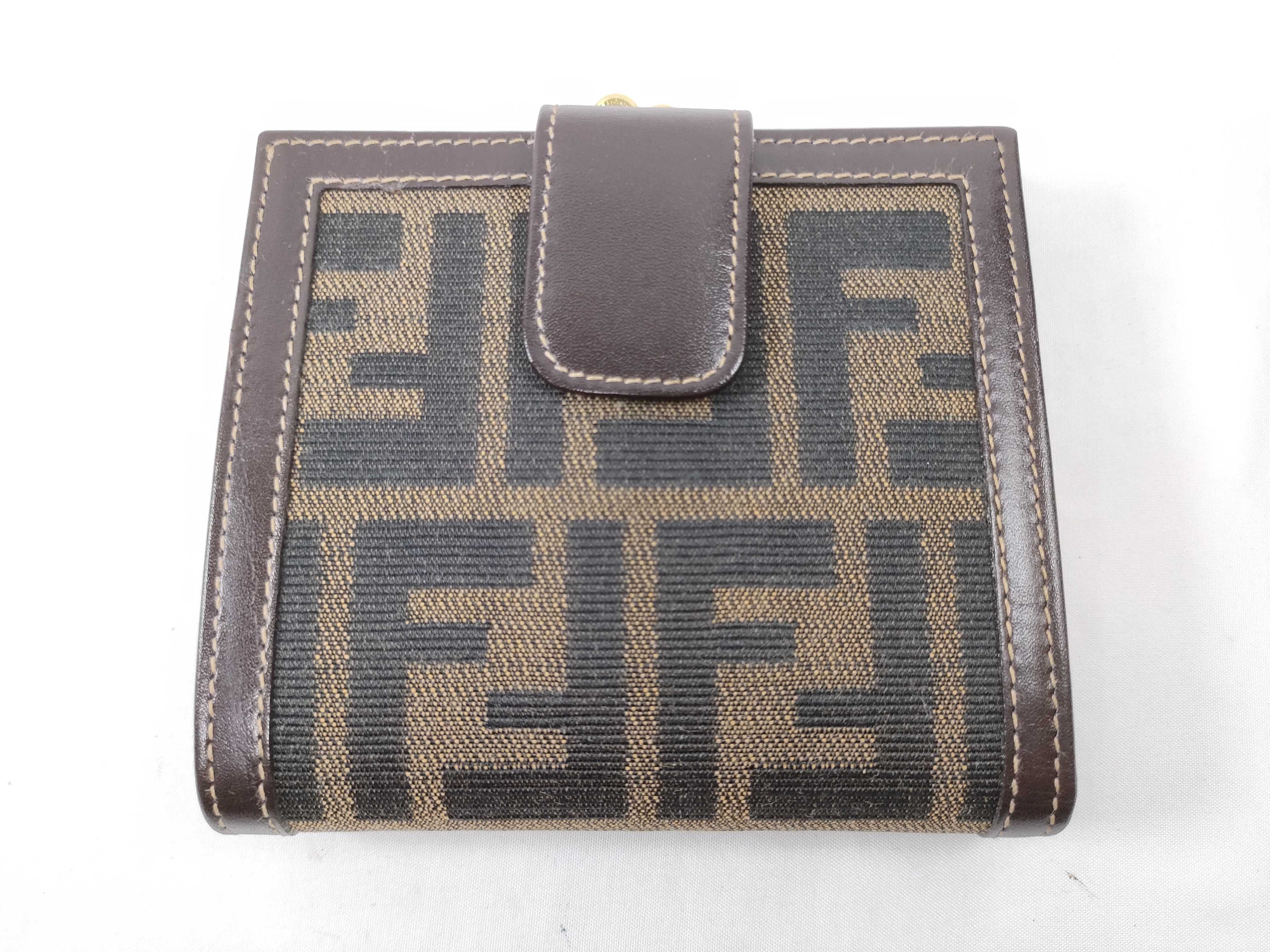 Zucca Canvas Leather Bi-fold Wallet 30782