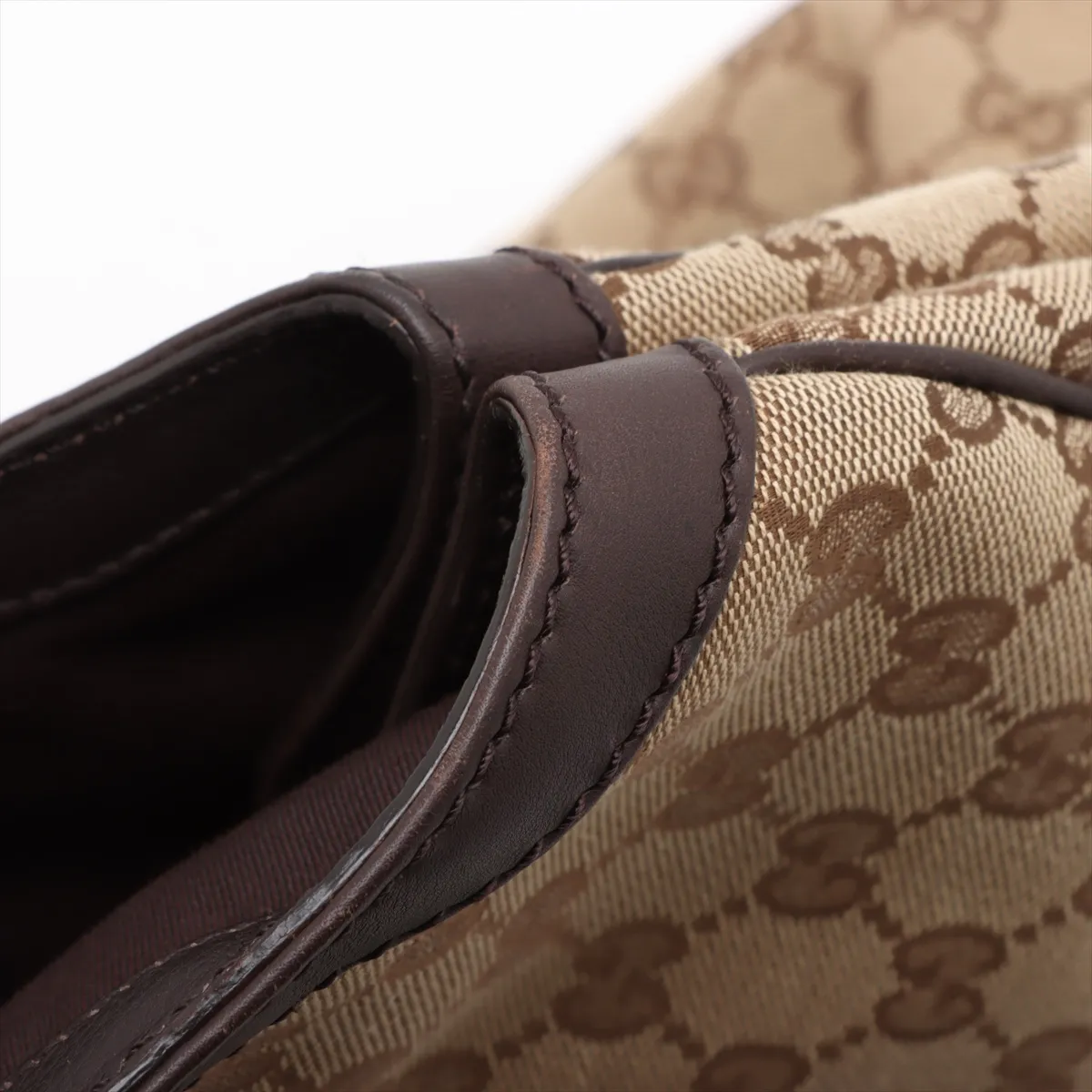 GG Canvas Sookie Canvas x Leather Tote Bag Beige x Brown 211943 — view 15