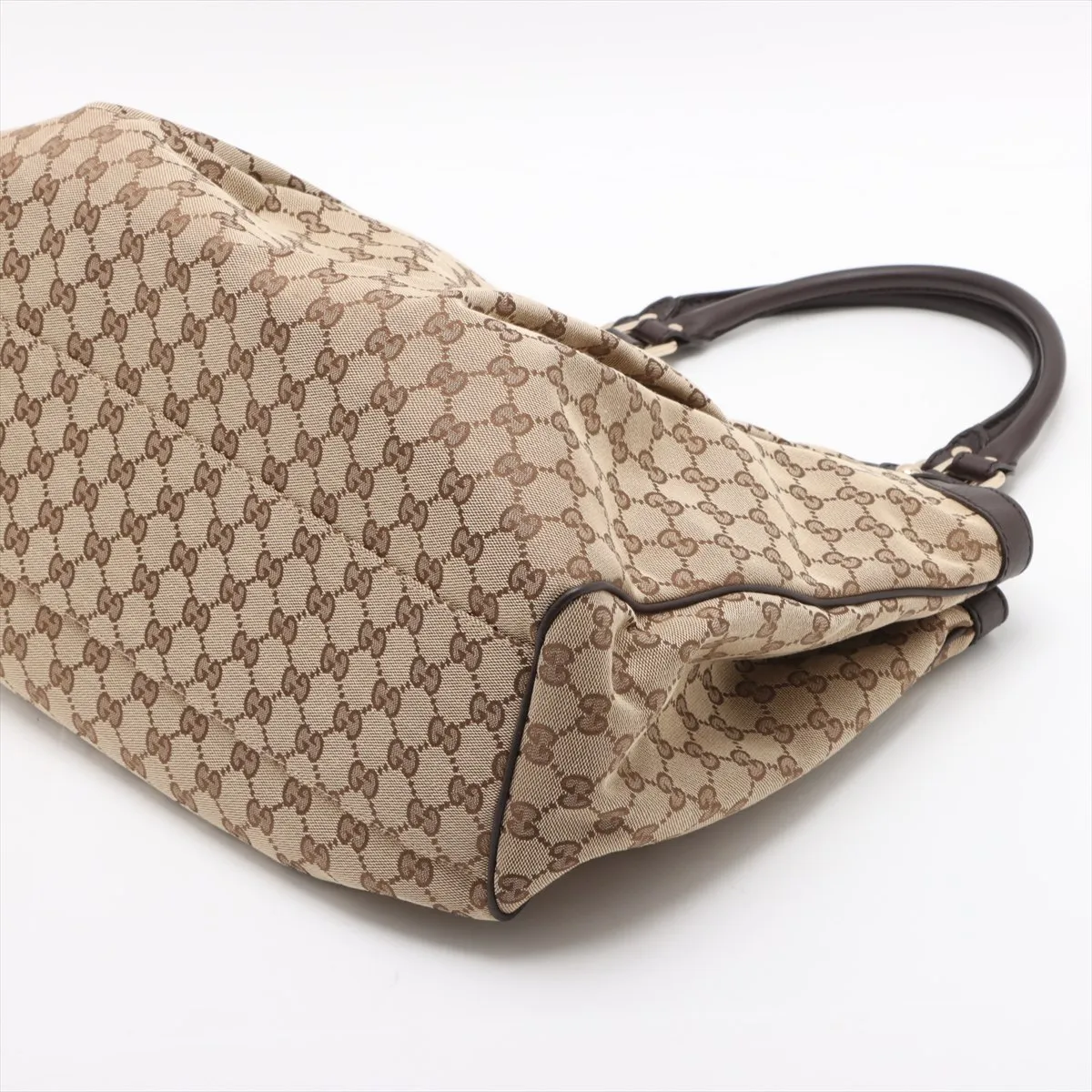 GG Canvas Sookie Canvas x Leather Tote Bag Beige x Brown 211943 — view 3