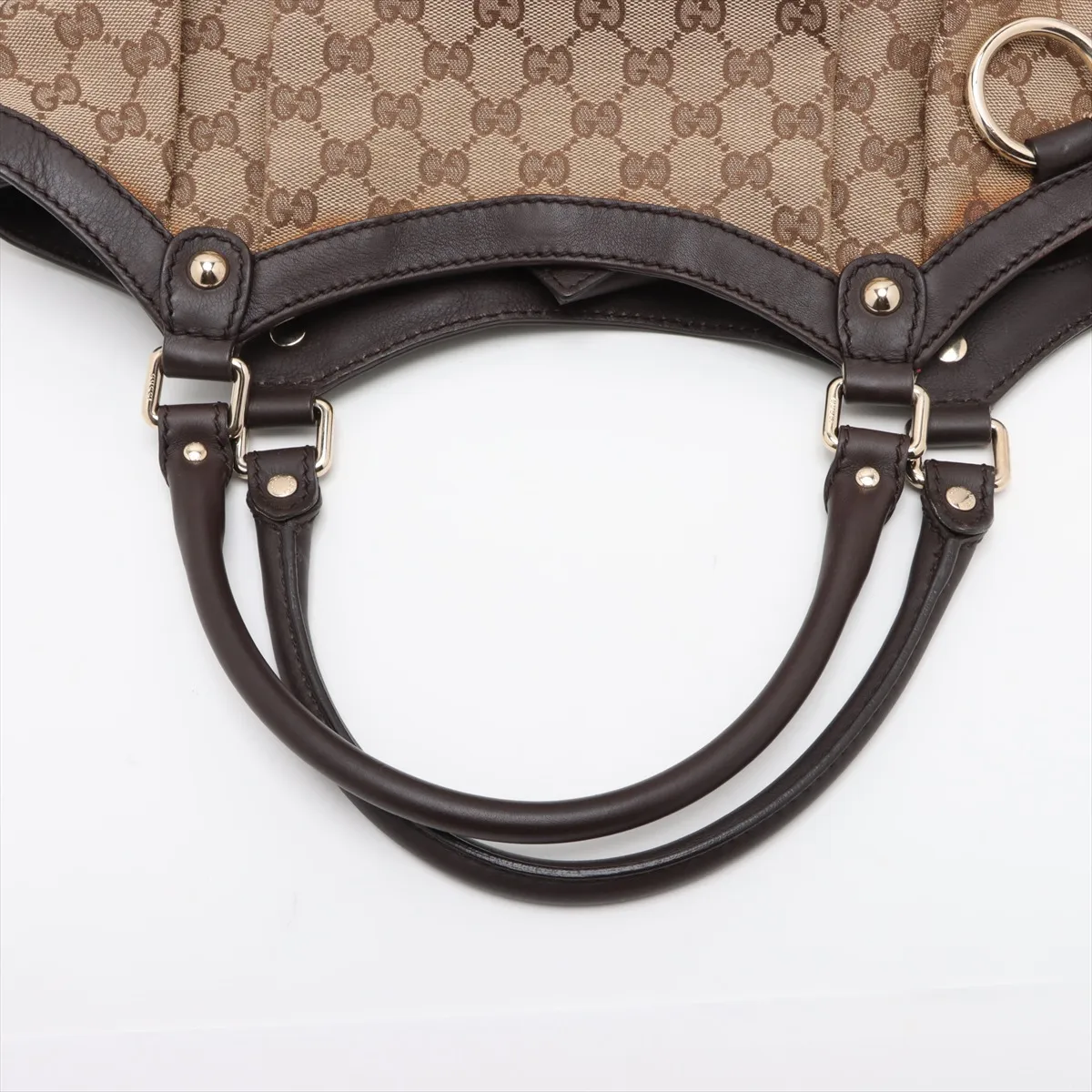 GG Canvas Sookie Canvas x Leather Tote Bag Beige x Brown 211943 — view 5