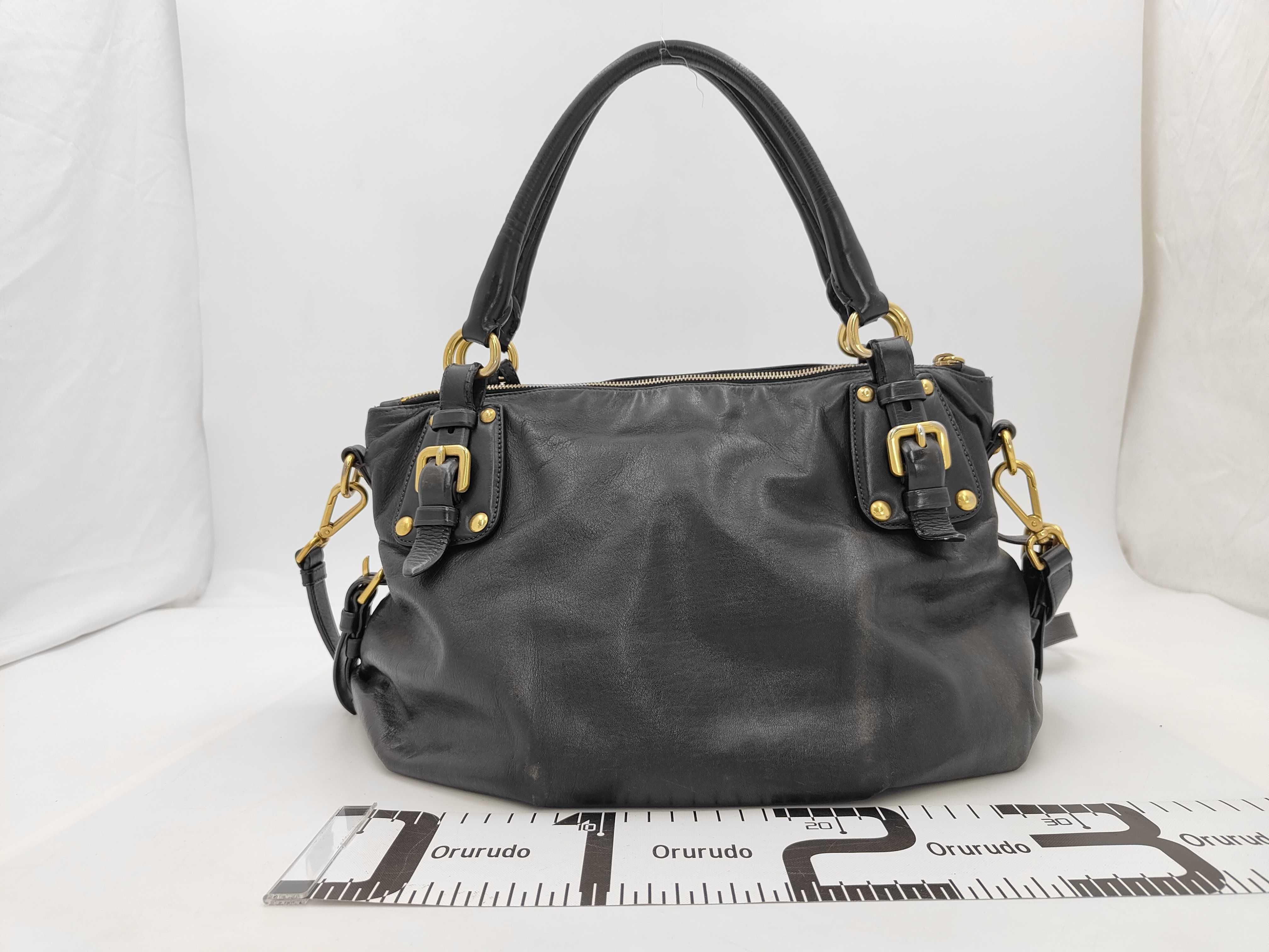 Calfskin Leather 2-Way Tote Bag/Handbag — view 2