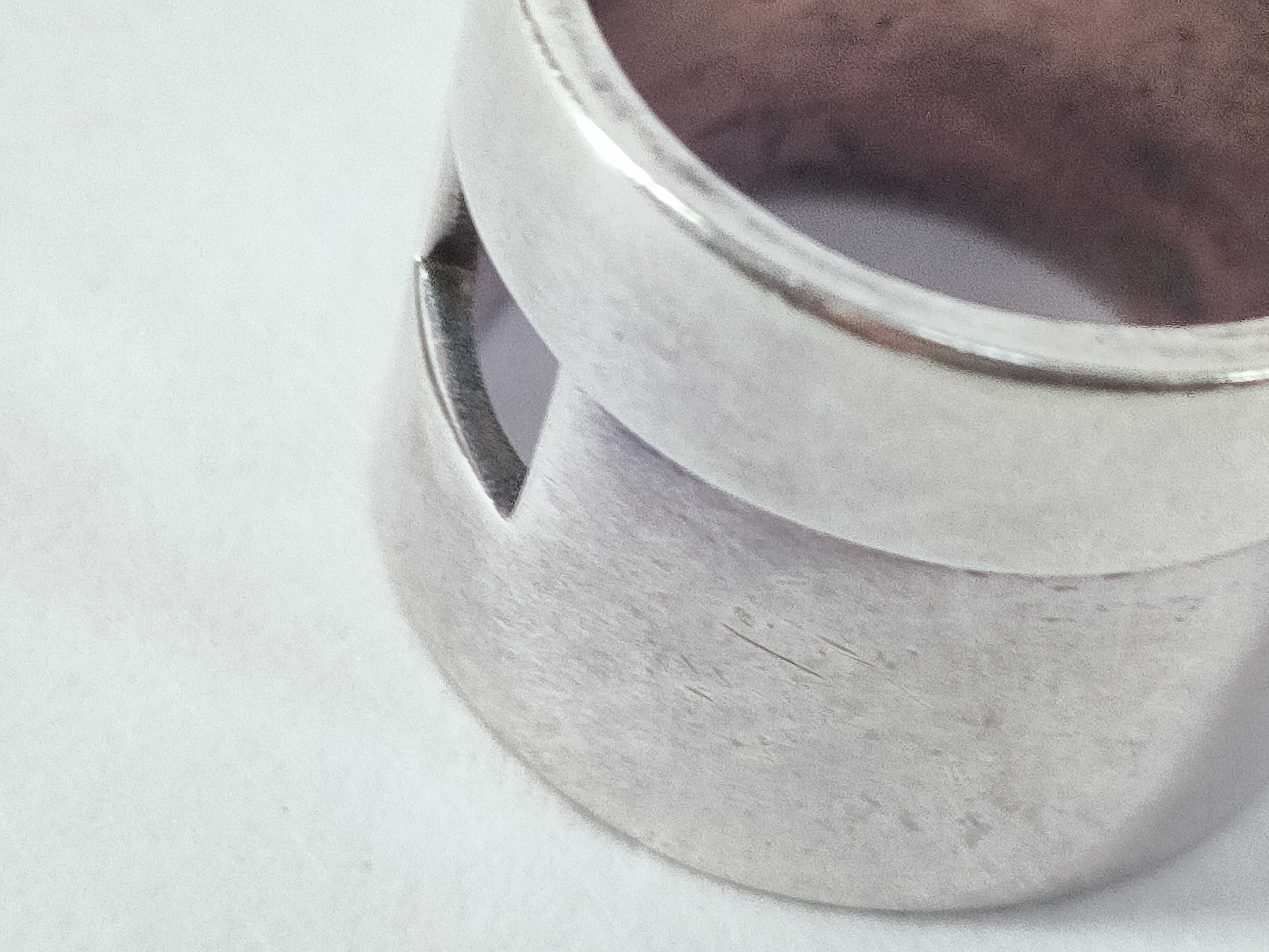 Square Design Wide Logo Sterling Silver 925 Ring — view 7