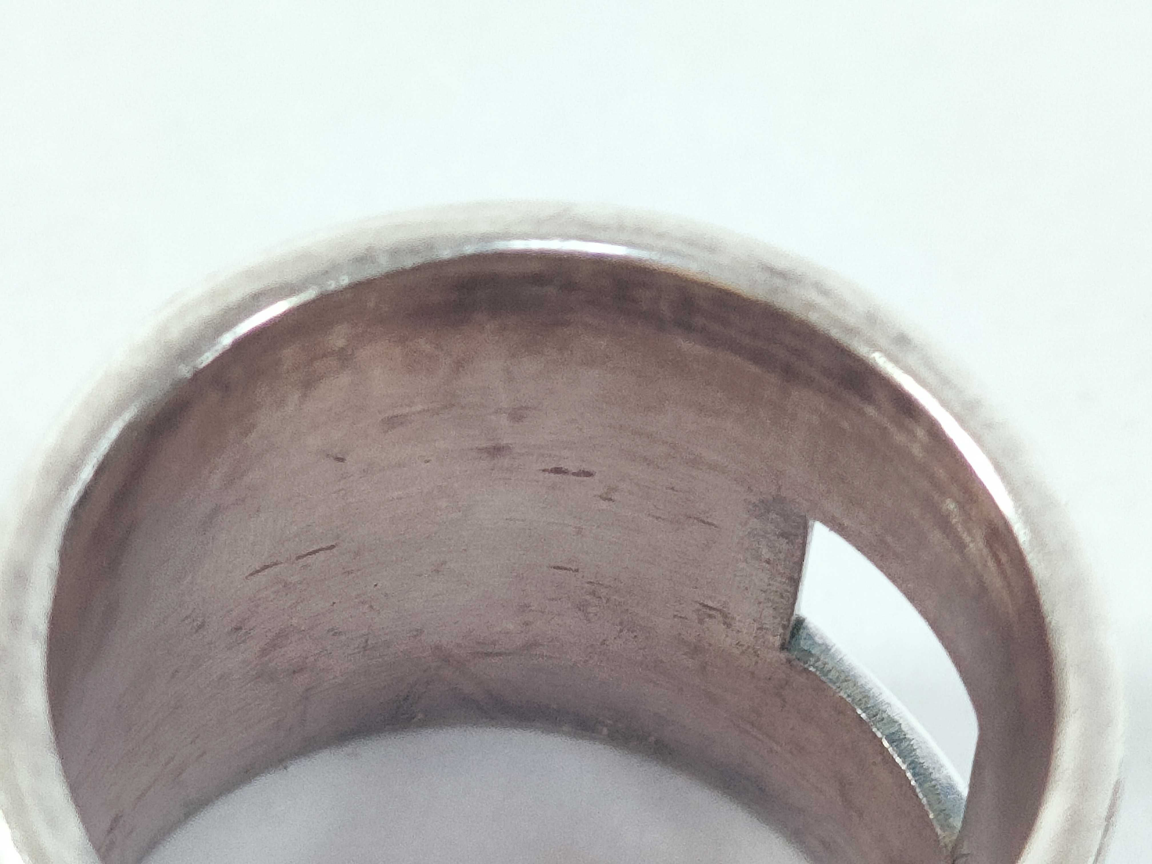Square Design Wide Logo Sterling Silver 925 Ring — view 8