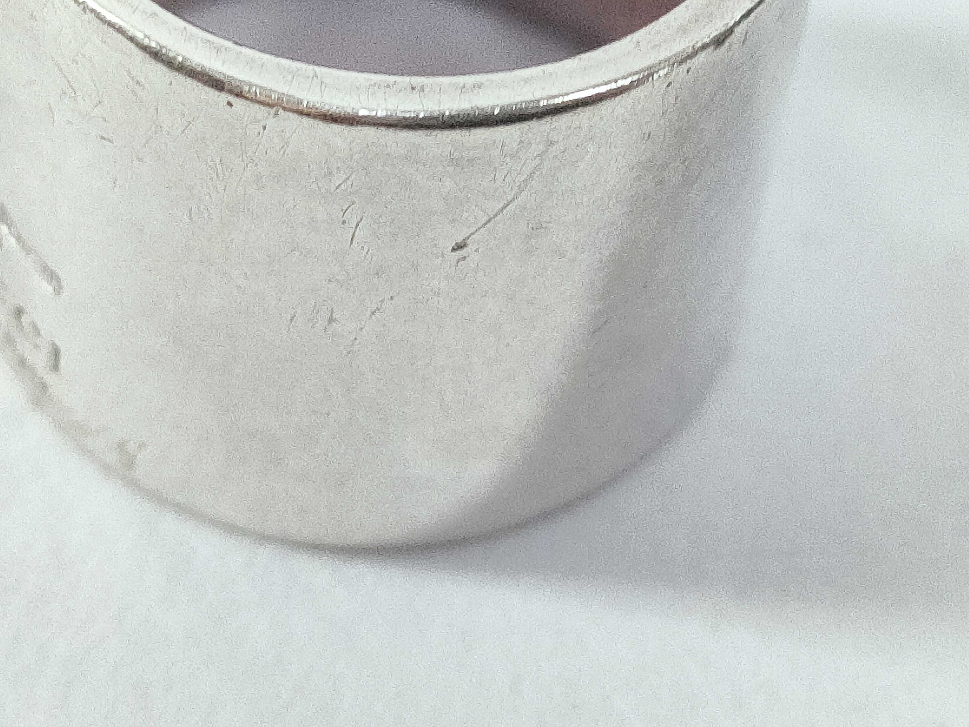 Square Design Wide Logo Sterling Silver 925 Ring — view 9